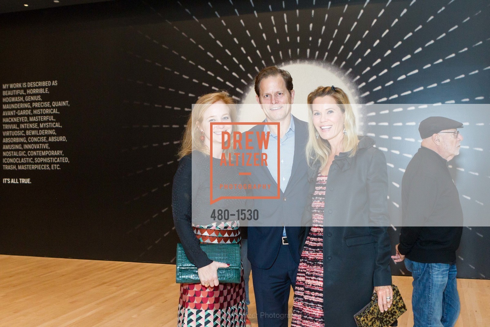 Claire Spaht, Ramsey Walker, Stephanie Tuttle, SFMOMA Curators’ Circle/Director’s Circle Reception for Bruce Conner: It’s All True, SFMOMA. 2525 Van Ness St, October 26th, 2016, Photo #480-1530 Claire Spaht, Ramsey Walker, Stephanie Tuttle, Photo #480-1530