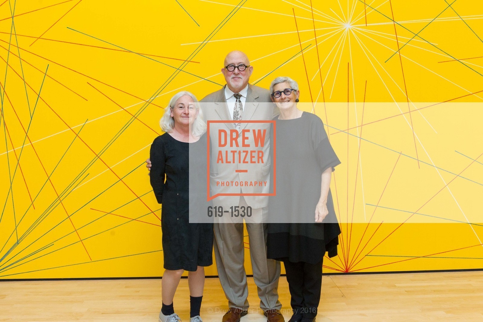 Tamara Freedman, Robert Shimshak, Marion Brenner, SFMOMA Curators’ Circle/Director’s Circle Reception for Bruce Conner: It’s All True, SFMOMA. 2525 Van Ness St, October 26th, 2016, Photo #619-1530 Tamara Freedman, Robert Shimshak, Marion Brenner, Photo #619-1530
