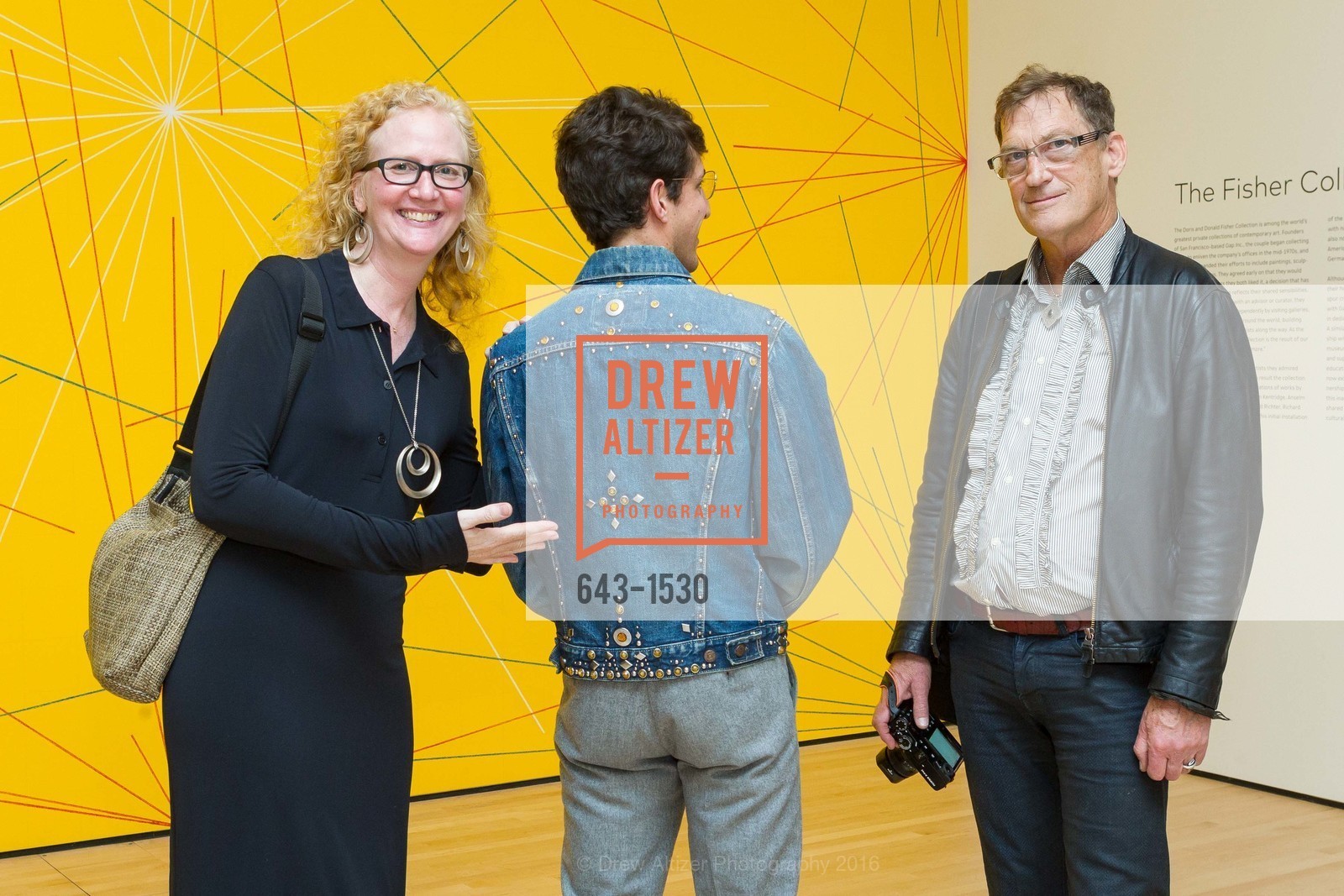 Sam Parker, Anastasia Aukeman, Richard Peterson, SFMOMA Curators’ Circle/Director’s Circle Reception for Bruce Conner: It’s All True, SFMOMA. 2525 Van Ness St, October 26th, 2016, Photo #643-1530 Sam Parker, Anastasia Aukeman, Richard Peterson, Photo #643-1530