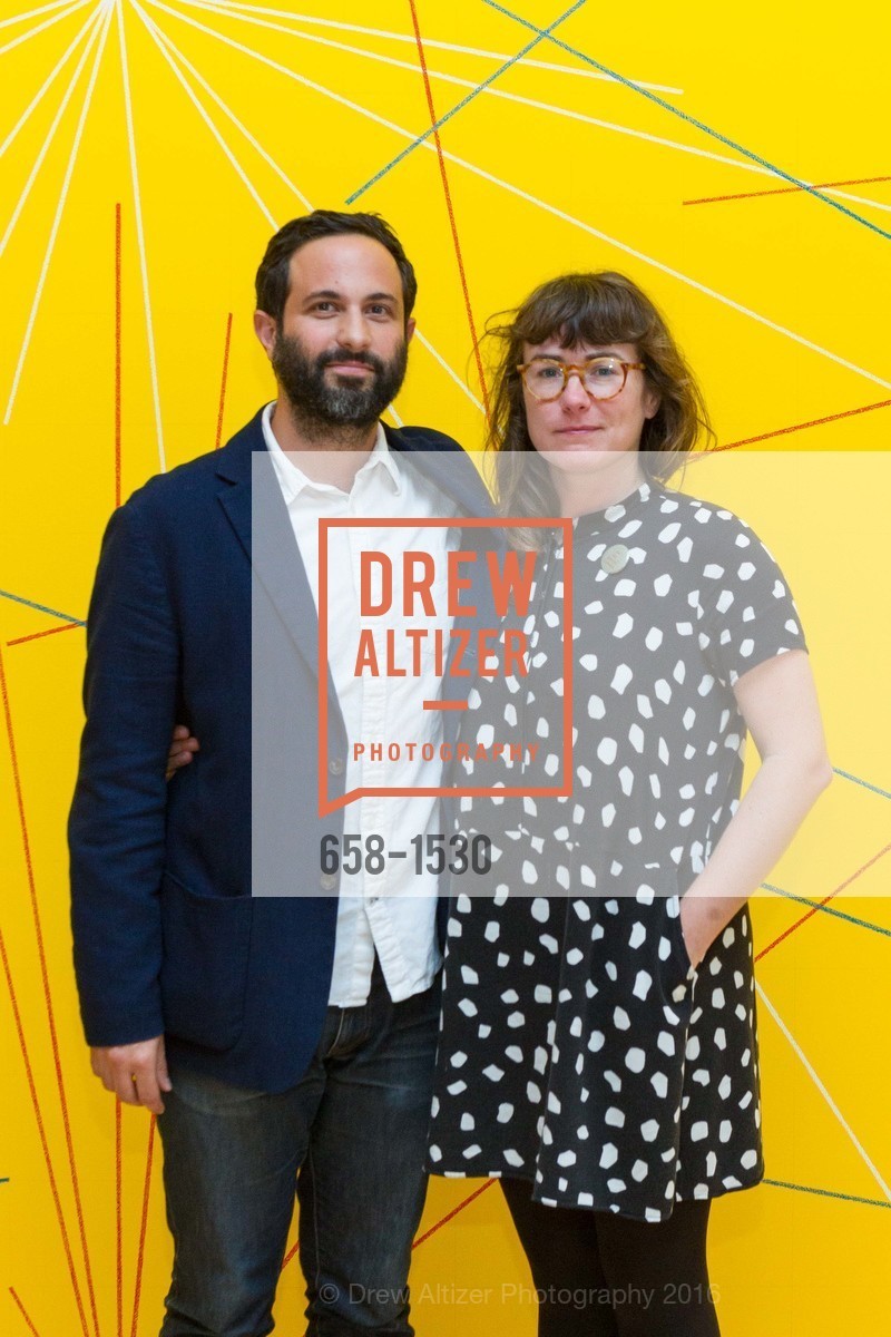 Jordan Stein, Lindsay White, SFMOMA Curators’ Circle/Director’s Circle Reception for Bruce Conner: It’s All True, SFMOMA. 2525 Van Ness St, October 26th, 2016, Photo #658-1530 Jordan Stein, Lindsay White, Photo #658-1530