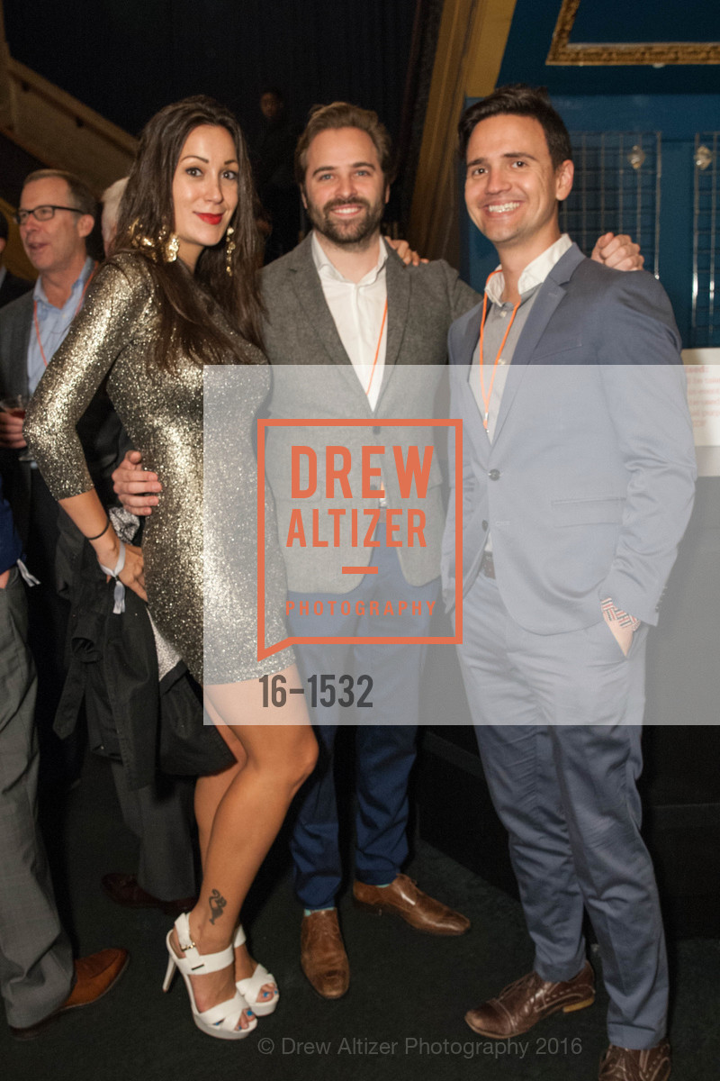 Jennifer Stojkovic, Collin Morgan, Pavle Stojkovic, REDF Gala 2016, The Warfield. 2525 Van Ness St, October 27th, 2016, Photo #16-1532 Jennifer Stojkovic, Collin Morgan, Pavle Stojkovic, Photo #16-1532