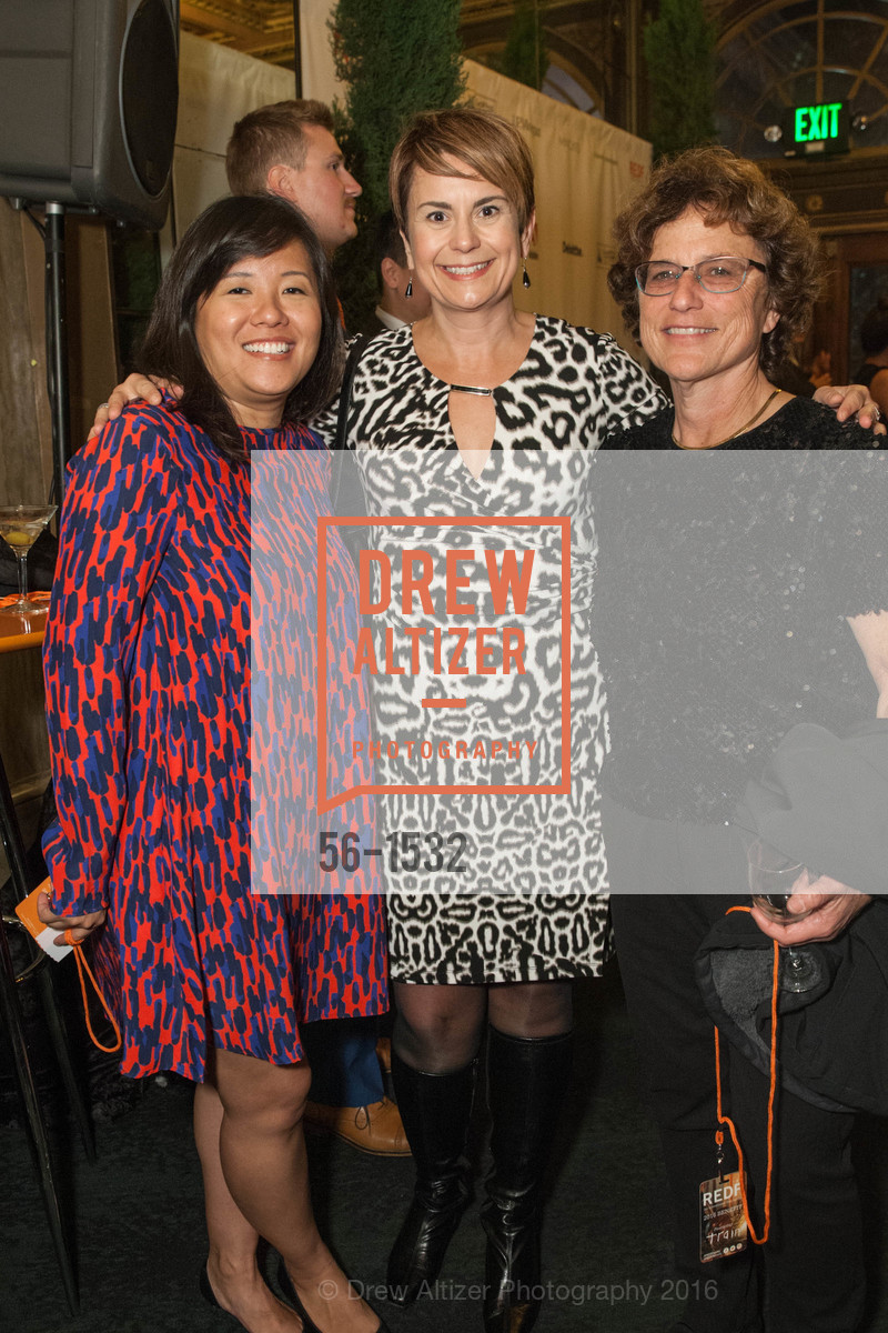 Vivian Lee, Liane Alameda, Margaret Cecchetti, REDF Gala 2016, The Warfield. 2525 Van Ness St, October 27th, 2016, Photo #56-1532 Vivian Lee, Liane Alameda, Margaret Cecchetti, Photo #56-1532