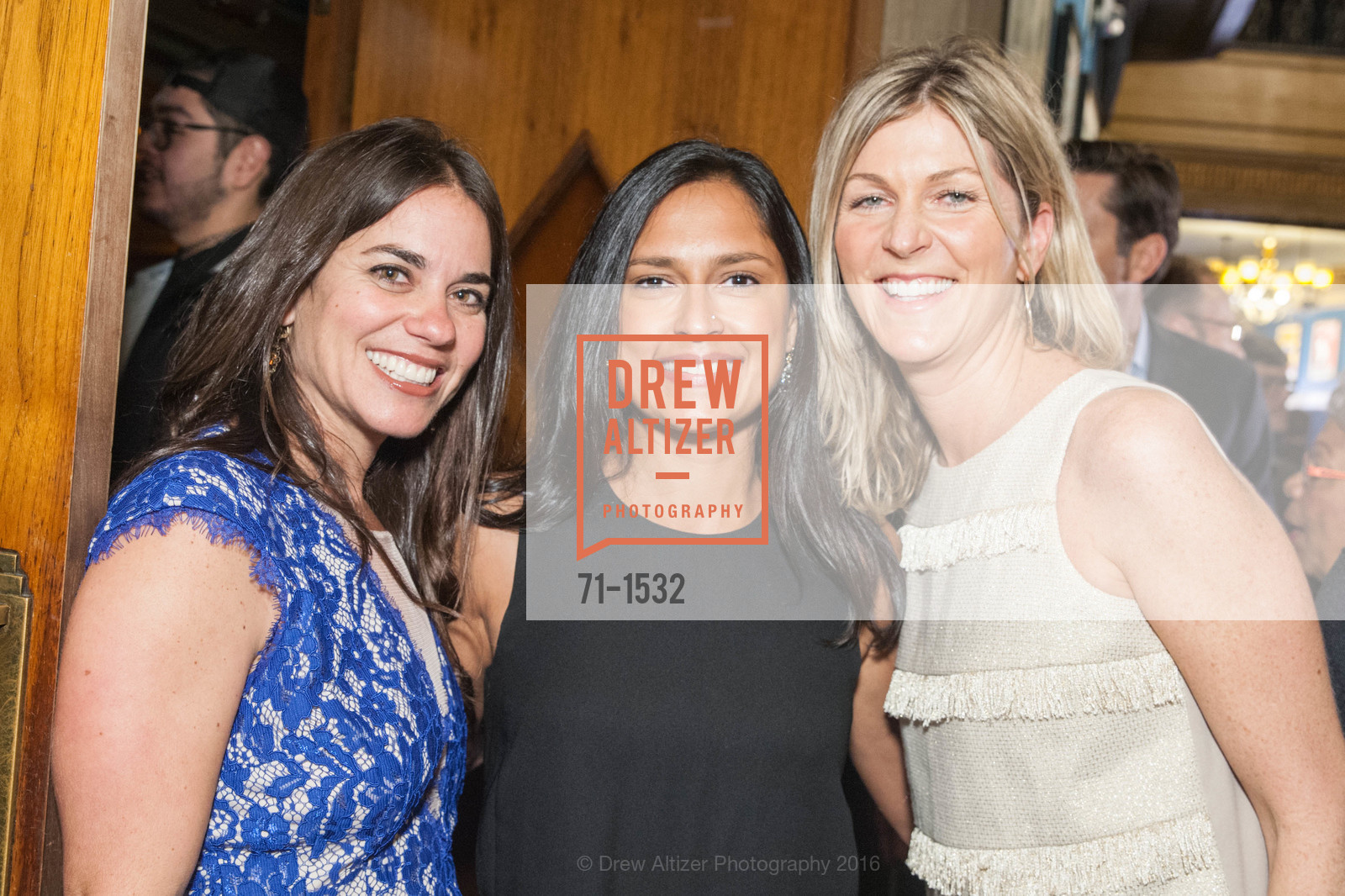 Lisa Gorman, Neha Pyle, Lisa Buoy, REDF Gala 2016, The Warfield. 2525 Van Ness St, October 27th, 2016, Photo #71-1532 Lisa Gorman, Neha Pyle, Lisa Buoy, Photo #71-1532