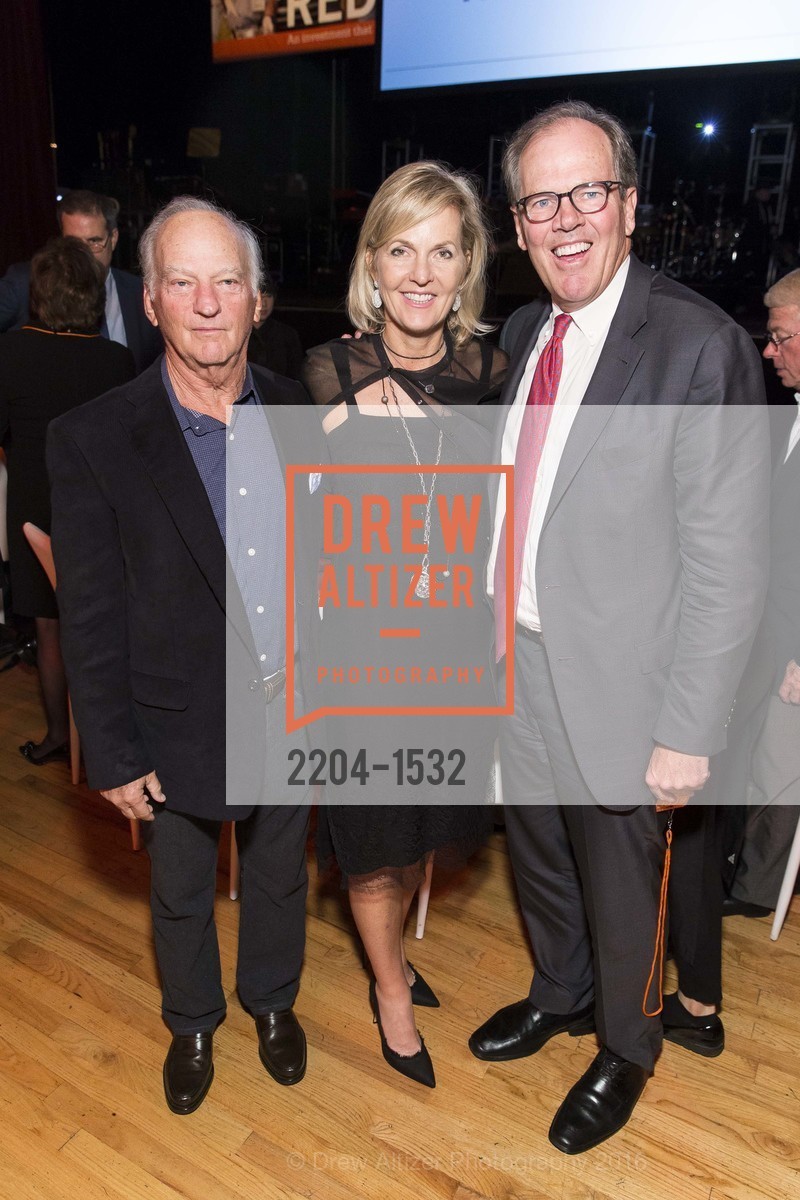 George Roberts, Linnea Roberts, Craig Johnson, REDF Gala 2016, The Warfield. 2525 Van Ness St, October 27th, 2016, Photo #2204-1532 George Roberts, Linnea Roberts, Craig Johnson, Photo #2204-1532
