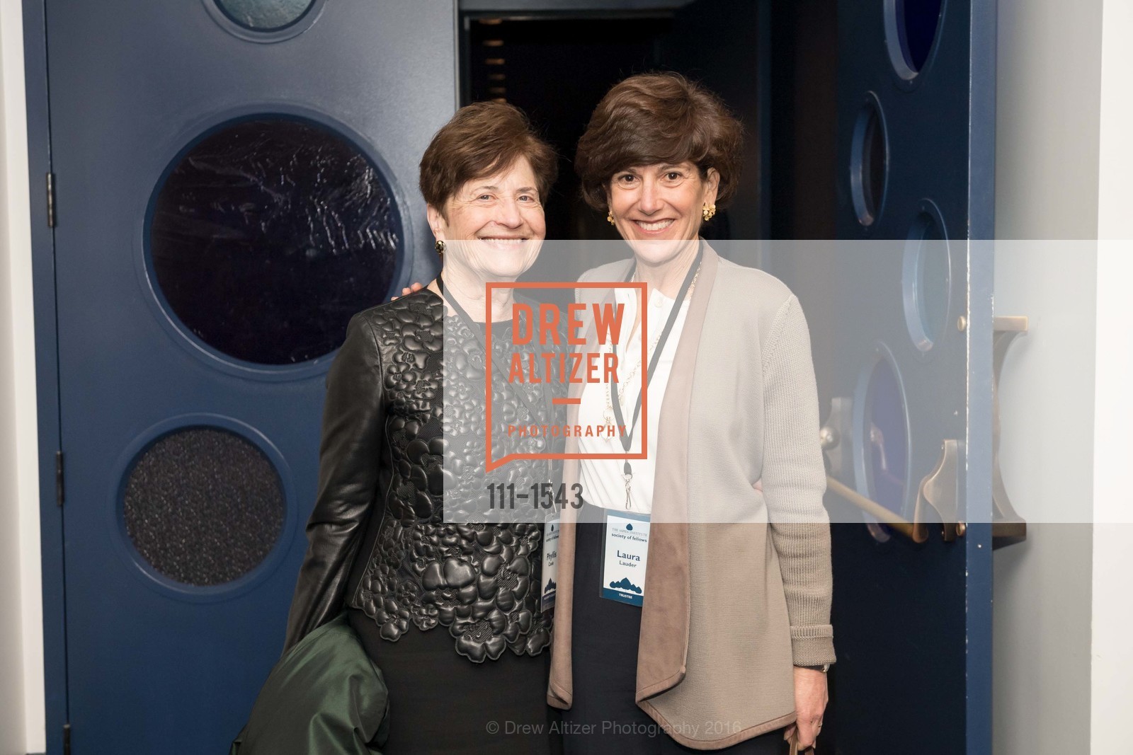 Phyllis Cook, Laura Lauder, Aspen Institute Presents Lecture with Jane Wales and David Ruenstein, Walt Disney Museum, November 1st, 2016, Photo #111-1543 Phyllis Cook, Laura Lauder, Photo #111-1543