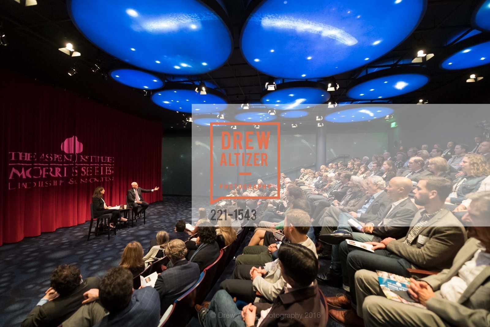 Jane Wales, David Rubenstein, Aspen Institute Presents Lecture with Jane Wales and David Ruenstein, Walt Disney Museum, November 1st, 2016, Photo #221-1543 Jane Wales, David Rubenstein, Photo #221-1543