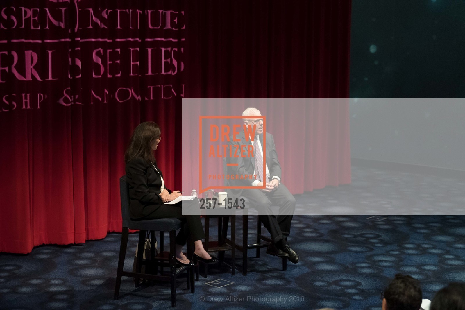 Jane Wales, David Rubenstein, Aspen Institute Presents Lecture with Jane Wales and David Ruenstein, Walt Disney Museum, November 1st, 2016, Photo #257-1543 Jane Wales, David Rubenstein, Photo #257-1543
