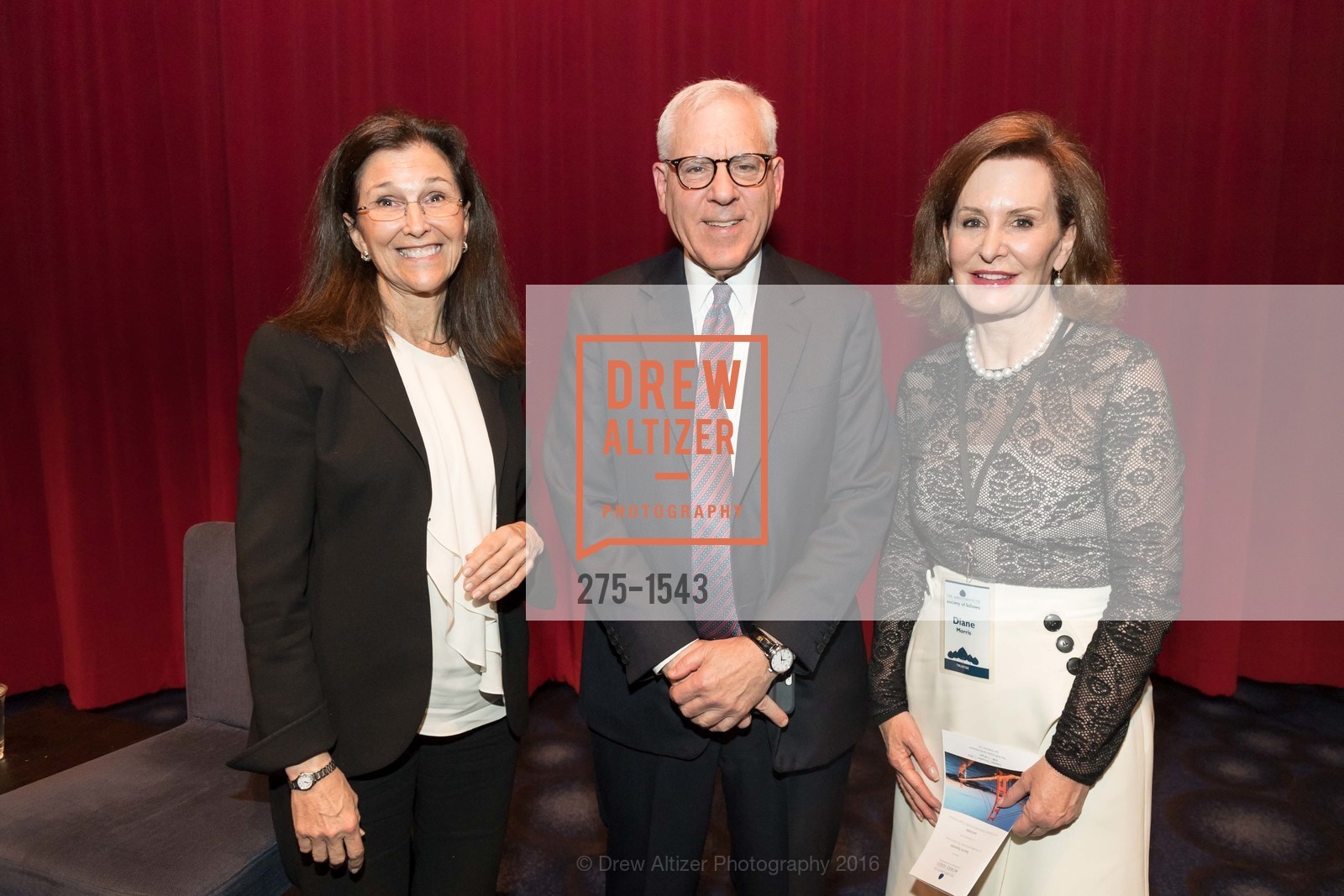 Jane Wales, David Rubenstein, Diane Morris, Aspen Institute Presents Lecture with Jane Wales and David Ruenstein, Walt Disney Museum, November 1st, 2016, Photo #275-1543 Jane Wales, David Rubenstein, Diane Morris, Photo #275-1543