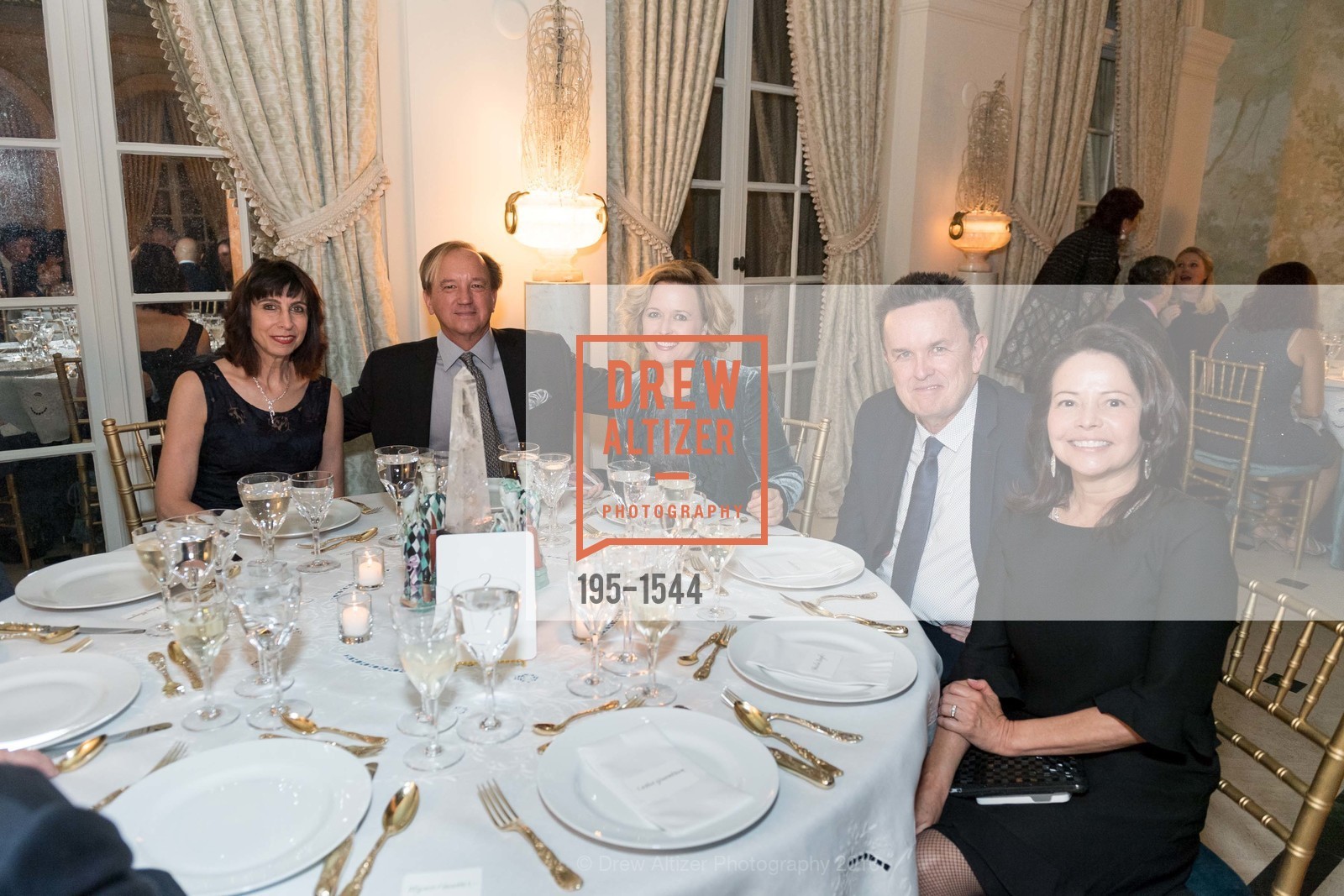 Jasmine Madatian, Peter Boyd, Monica Barrows, Mike Regan, Sheila Boyd, The Getty Family Hosts Festival Napa Valley, Private Residence. 2525 Van Ness St, November 3rd, 2016, Photo #195-1544 Jasmine Madatian, Peter Boyd, Monica Barrows, Mike Regan, Sheila Boyd, Photo #195-1544