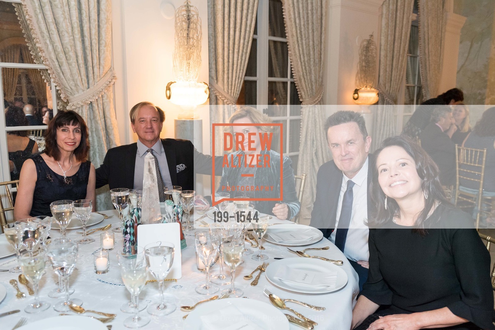 Jasmine Madatian, Peter Boyd, Monica Barrows, Mike Regan, Sheila Boyd, The Getty Family Hosts Festival Napa Valley, Private Residence. 2525 Van Ness St, November 3rd, 2016, Photo #199-1544 Jasmine Madatian, Peter Boyd, Monica Barrows, Mike Regan, Sheila Boyd, Photo #199-1544