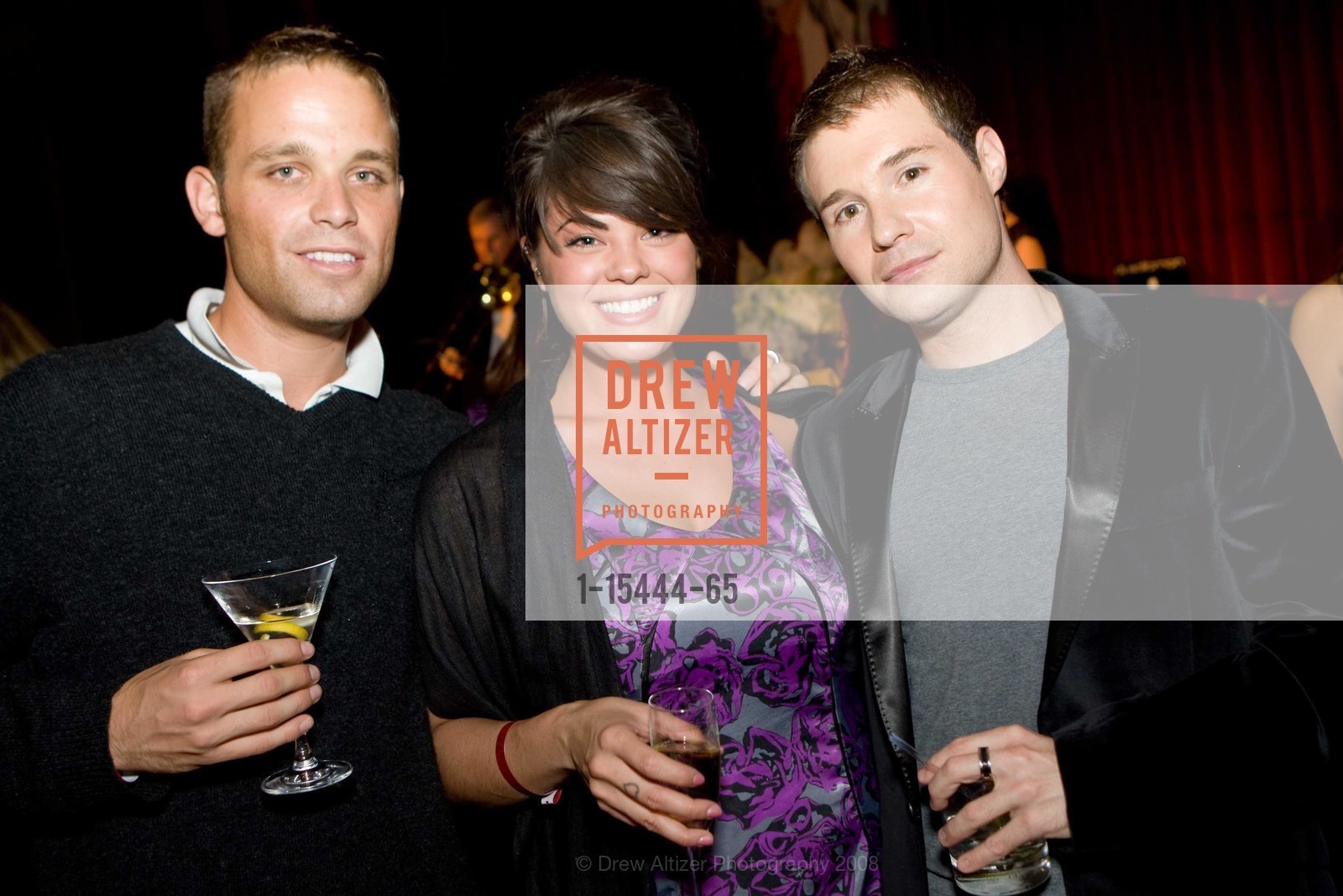 Jack Carlson, Tiffany Kinsella, Derek Besenfelder, Clift Hotel 75th Anniversary Celebration of Redwood Room, US, September 10th, 2008, Photo #1-15444-65 Jack Carlson, Tiffany Kinsella, Derek Besenfelder, Photo #1-15444-65
