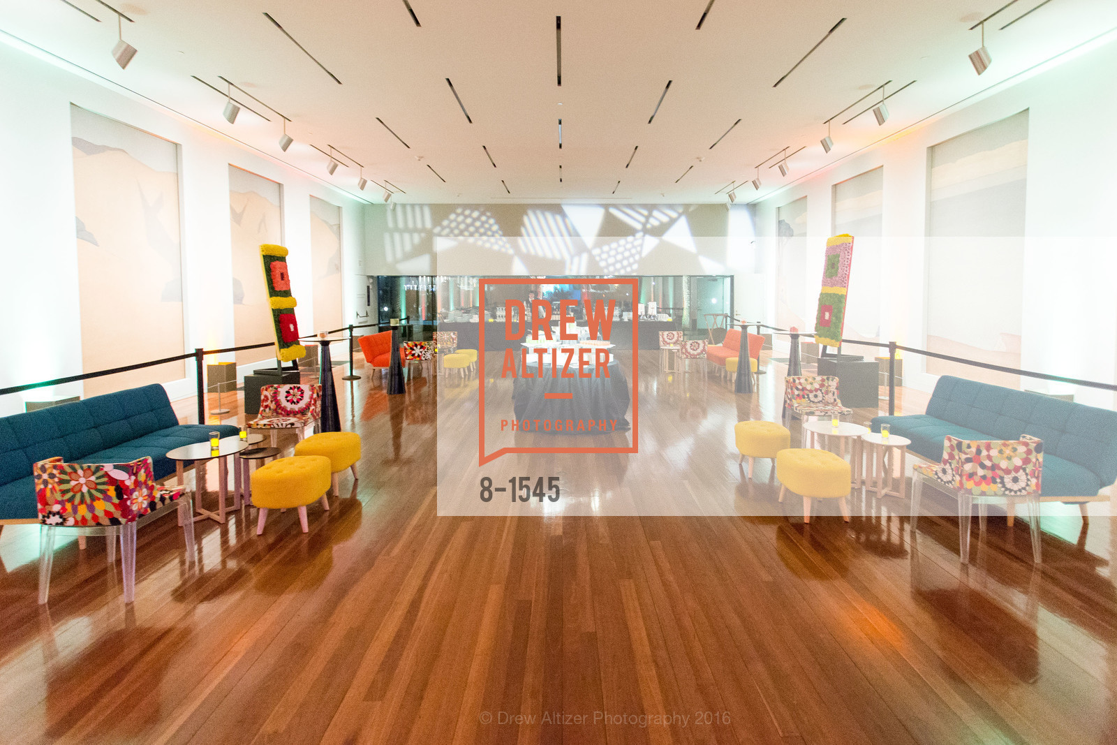 Atmosphere, Frank Stella and Danny Lyon Donor Reception at the de Young, de Young. 2525 Van Ness St, November 3rd, 2016, Photo #8-1545 Atmosphere, Photo #8-1545