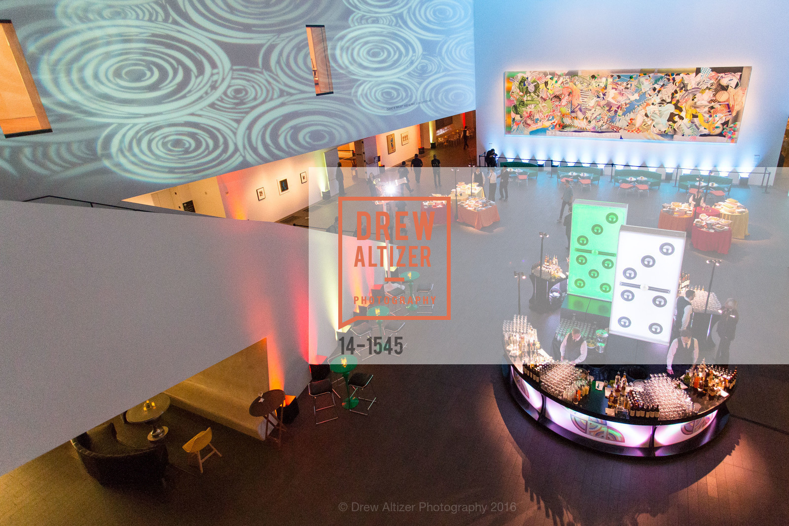 Atmosphere, Frank Stella and Danny Lyon Donor Reception at the de Young, de Young. 2525 Van Ness St, November 3rd, 2016, Photo #14-1545 Atmosphere, Photo #14-1545