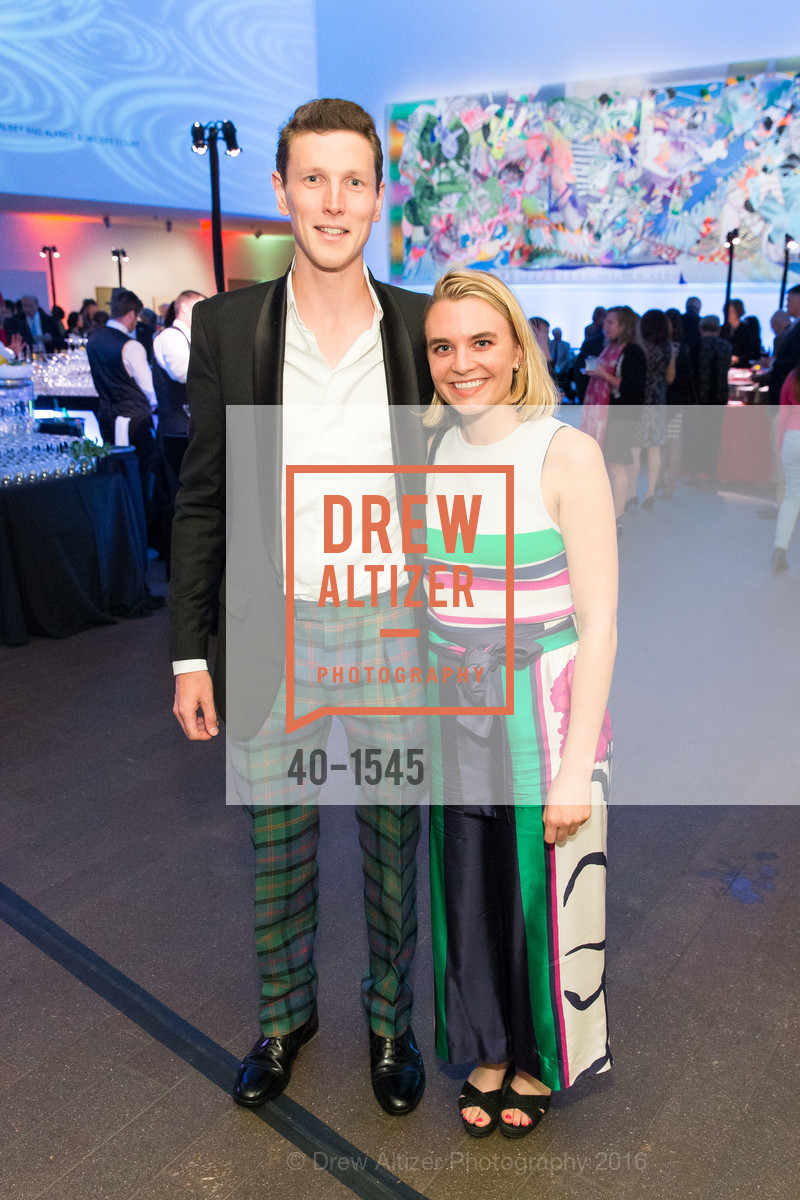 Rory Gammill, Julia Birka-White, Frank Stella and Danny Lyon Donor Reception at the de Young, de Young. 2525 Van Ness St, November 3rd, 2016, Photo #40-1545 Rory Gammill, Julia Birka-White, Photo #40-1545