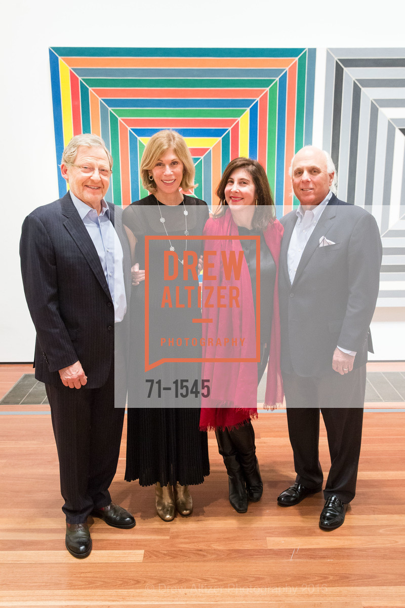 Alex Meyerovich, Vicki Kahn, Leslie Meyerovich, Scott Kahn, Frank Stella and Danny Lyon Donor Reception at the de Young, de Young. 2525 Van Ness St, November 3rd, 2016, Photo #71-1545 Alex Meyerovich, Vicki Kahn, Leslie Meyerovich, Scott Kahn, Photo #71-1545
