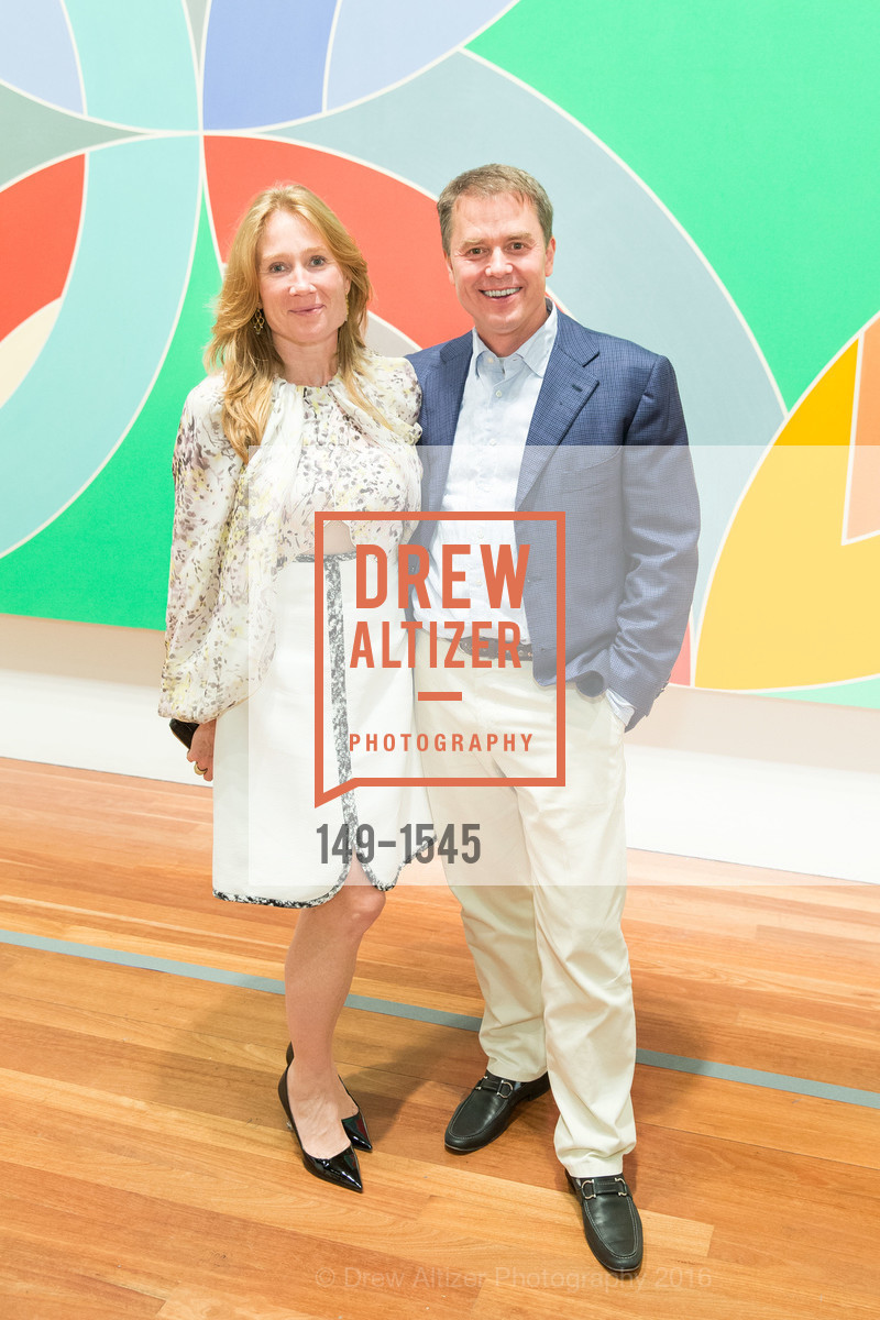 Heather Preston, Joseph Mallick, Frank Stella and Danny Lyon Donor Reception at the de Young, de Young. 2525 Van Ness St, November 3rd, 2016, Photo #149-1545 Heather Preston, Joseph Mallick, Photo #149-1545