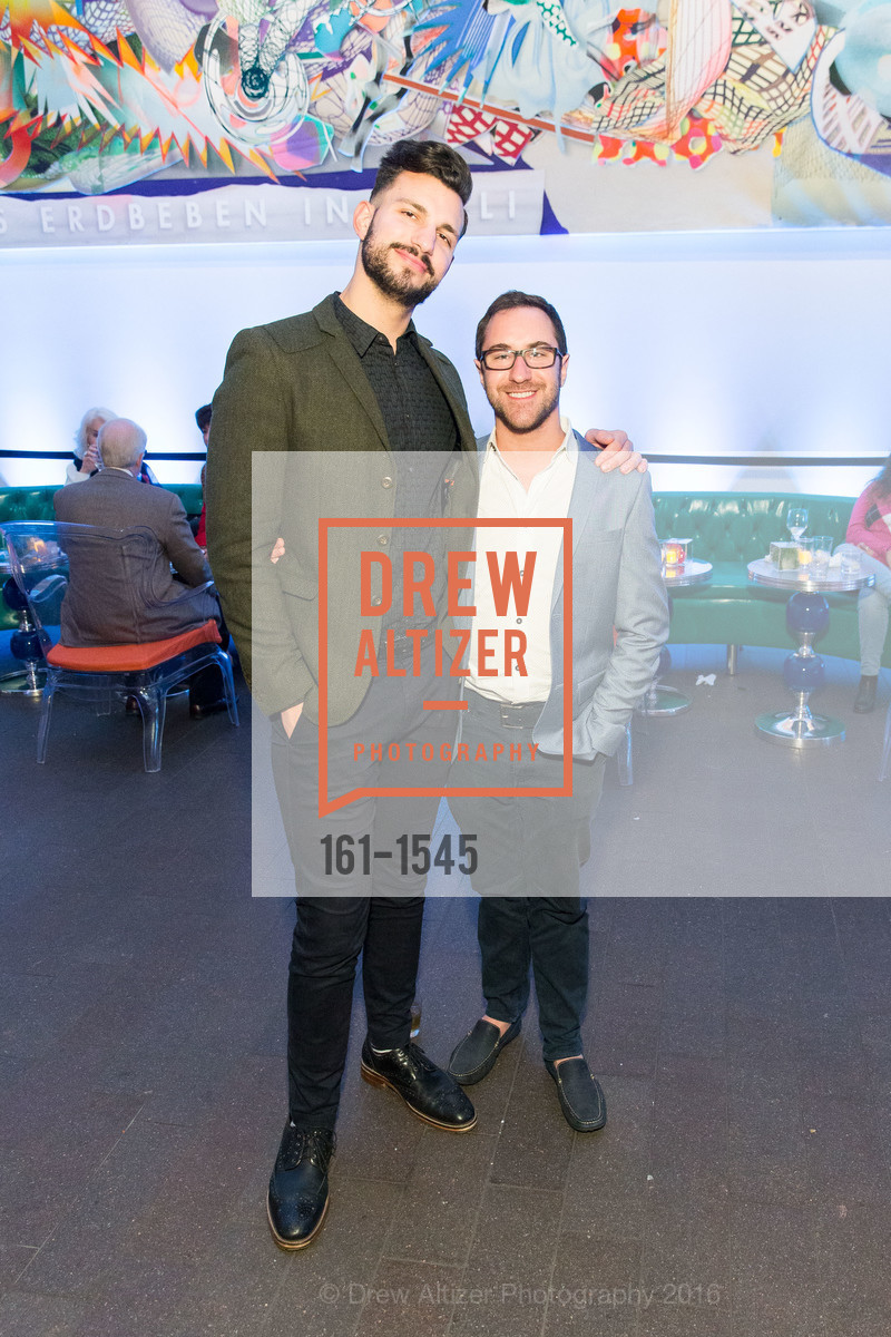 Andre Roda, Adam Marsh, Frank Stella and Danny Lyon Donor Reception at the de Young, de Young. 2525 Van Ness St, November 3rd, 2016, Photo #161-1545 Andre Roda, Adam Marsh, Photo #161-1545
