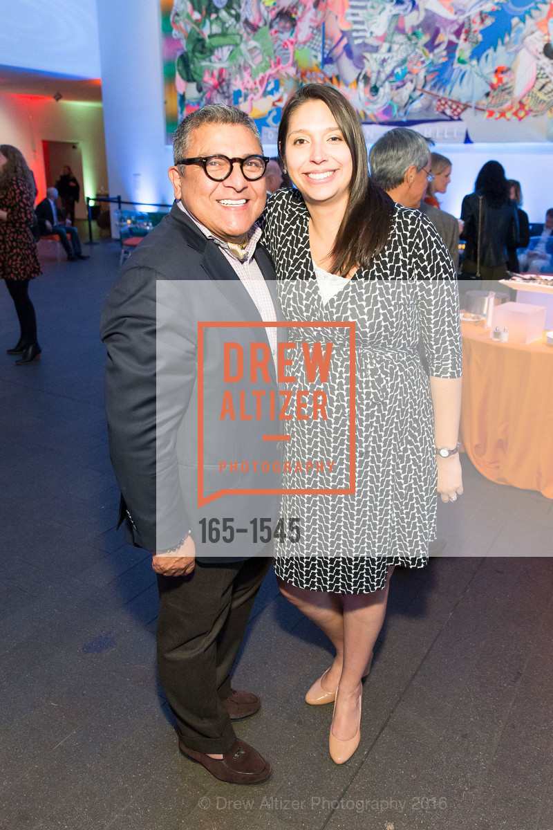 Riccardo Benavides, Chloe Mecum, Frank Stella and Danny Lyon Donor Reception at the de Young, de Young. 2525 Van Ness St, November 3rd, 2016, Photo #165-1545 Riccardo Benavides, Chloe Mecum, Photo #165-1545