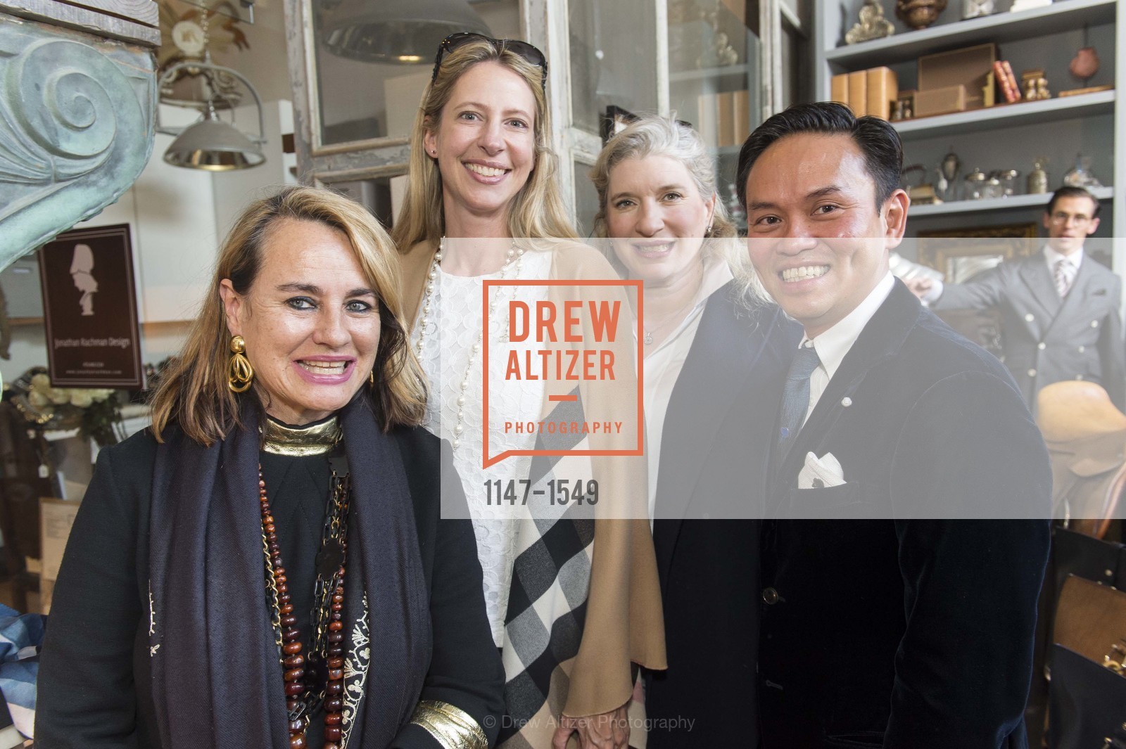 Susie Hoimes, Allison Crawford, Linda Kitzel, Jonathan Rachman, Jonathan Rachman's First Anniversary, Jonathan Rachman. 1632 C Market St. SF CA 94102, Photo #1147-1549 Susie Hoimes, Allison Crawford, Linda Kitzel, Jonathan Rachman, Photo #1147-1549