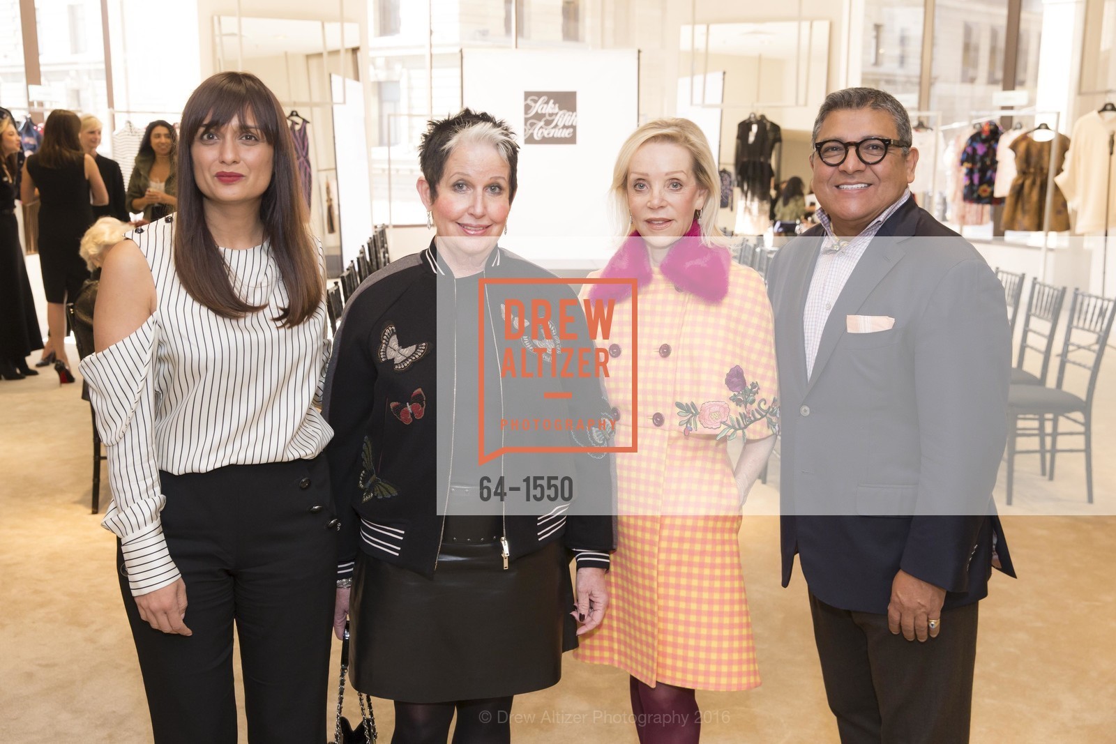 Roopal Patel, Karen Kubin, Barbara Brown, Riccardo Benavides, Saks Fifth Avenue Fashion Director Roopal Patel Presents the Trends, Saks Fifth Avenue, November 3rd, 2016, Photo #64-1550 Roopal Patel, Karen Kubin, Barbara Brown, Riccardo Benavides, Photo #64-1550