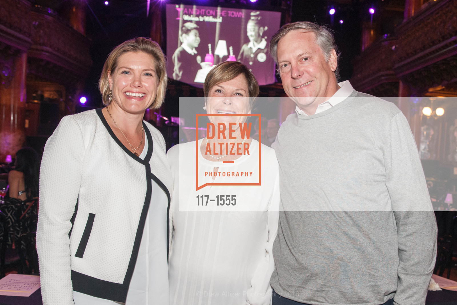 Margie Ellis, Pollie Robbins, Doug Robbins, Mission Dolores Academy's "A Night On The Town", The Great American Music Hall. 859 O'Farrell St, November 5th, 2016, Photo #117-1555 Margie Ellis, Pollie Robbins, Doug Robbins, Photo #117-1555