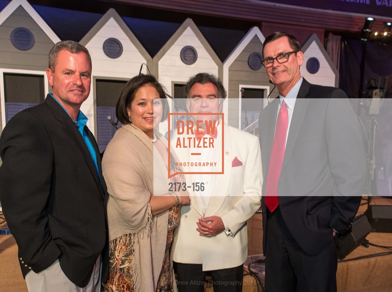 Steve Carey, Virginia Chang Kiraly, Dave Mandelkern, Doug Beebe, Gucci & Vogue Dinner, Treasure Island Building One. 1 Avenue of the Palms, June 5th, 2015, Photo #2173-156 Steve Carey, Virginia Chang Kiraly, Dave Mandelkern, Doug Beebe, Photo #2173-156