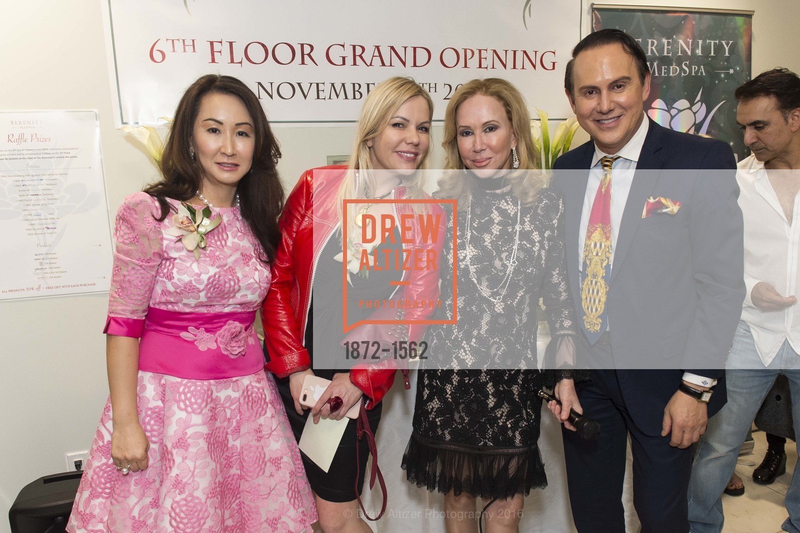 Lisa Kang, Tatiana Takaeva, Sophie Azouaou, Joel Goodrich, Serenity MedSpa Celebrates 6th Floor Opening, Serenity MedSpa, November 10th, 2016, Photo #1872-1562 Lisa Kang, Tatiana Takaeva, Sophie Azouaou, Joel Goodrich, Photo #1872-1562