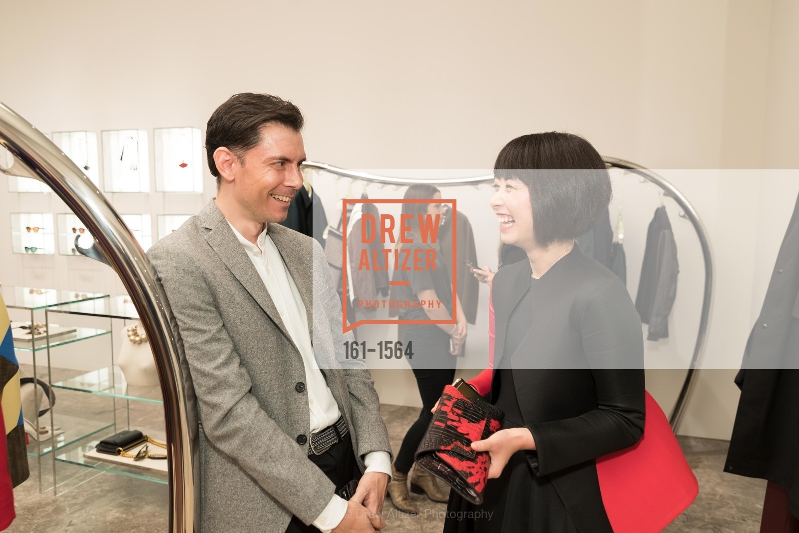 Damion Matthews, Yuka Uehara, VOGUE Cocktails at Marni on Maiden Lane, Marni. 77 Maiden Lane, Photo #161-1564 Damion Matthews, Yuka Uehara, Photo #161-1564