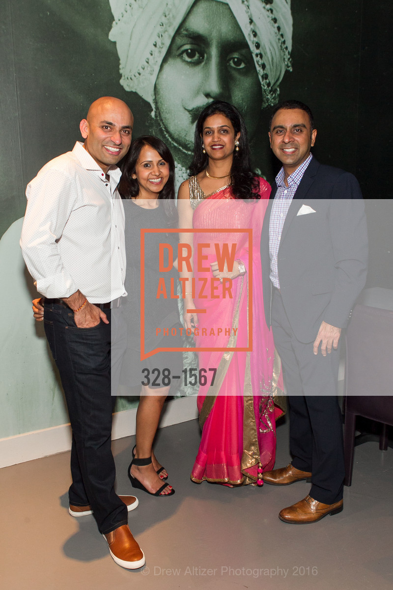 Rakesh Tondon, Hetal Shah, Ashish Senen, Shibani Senen, August 1 Five - Menu Highlights, Cocktails, Wine, August 1 Five. 524 Van Ness Avenue, November 9th, 2016, Photo #328-1567 Rakesh Tondon, Hetal Shah, Ashish Senen, Shibani Senen, Photo #328-1567