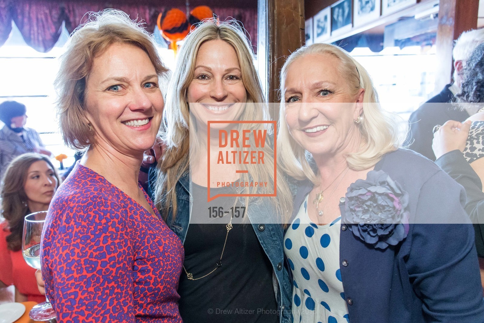Lee Gregory, Carolyne Zinko, Trish Herman, 3-Ring Lunch Celebration honoring Renel Brooks-Moon, John's Grill. 63 Ellis Street, June 7th, 2015,Drew Altizer, Drew Altizer Photography, full-service agency, private events, San Francisco photographer, photographer california