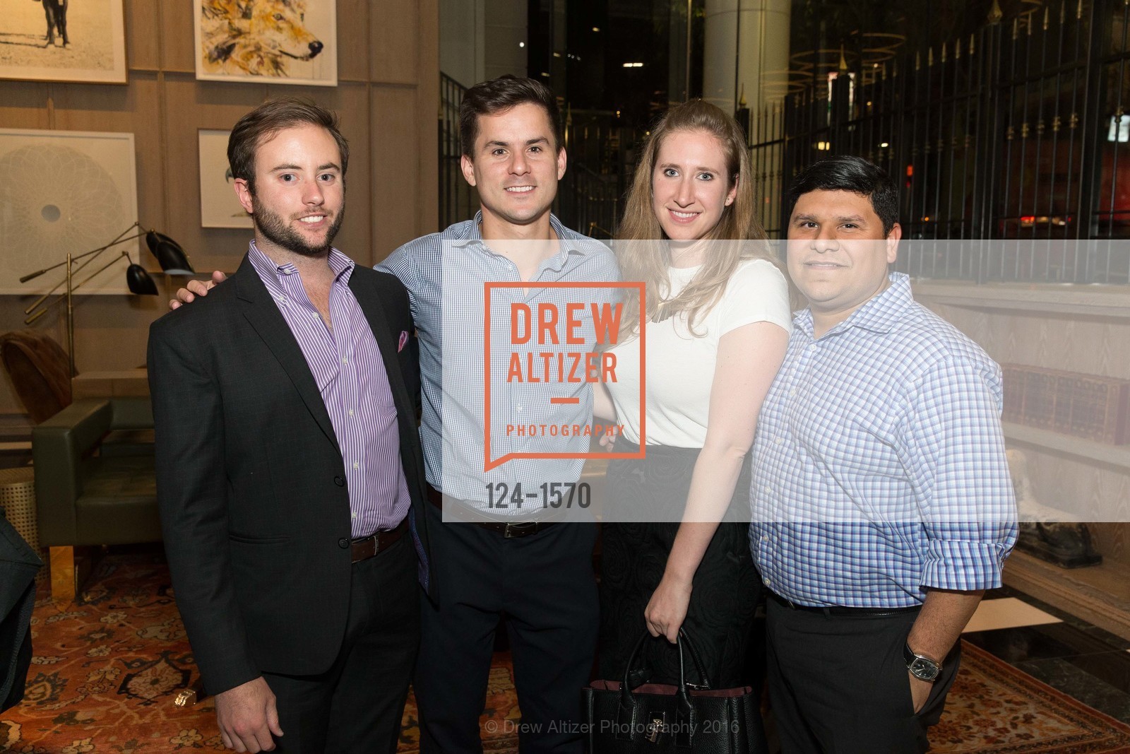 Rich Lewetzow, Graham Grealish, Kat Wernick, Eric Sandate, Exclusive Broker Preview of Uncle Harry’s at The Harrison, The Harrison, Uncle Harry's. 401 Harrison Street, November 10th, 2016, Photo #124-1570 Rich Lewetzow, Graham Grealish, Kat Wernick, Eric Sandate, Photo #124-1570
