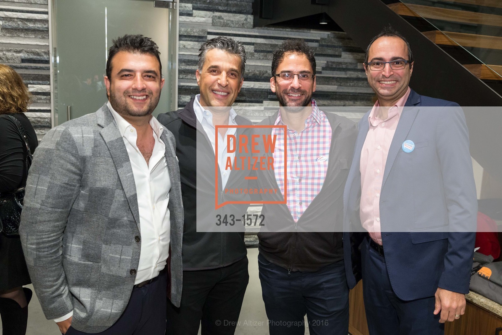 Farhad Salehian, Shawn Taheri, Shirazian, Amir Afifi, Pars Generation+ Election Night Art & Culture Mixer at Cambria Gallery, Cambria Gallery. 2525 Van Ness St, November 8th, 2016, Photo #343-1572 Farhad Salehian, Shawn Taheri, Shirazian, Amir Afifi, Photo #343-1572