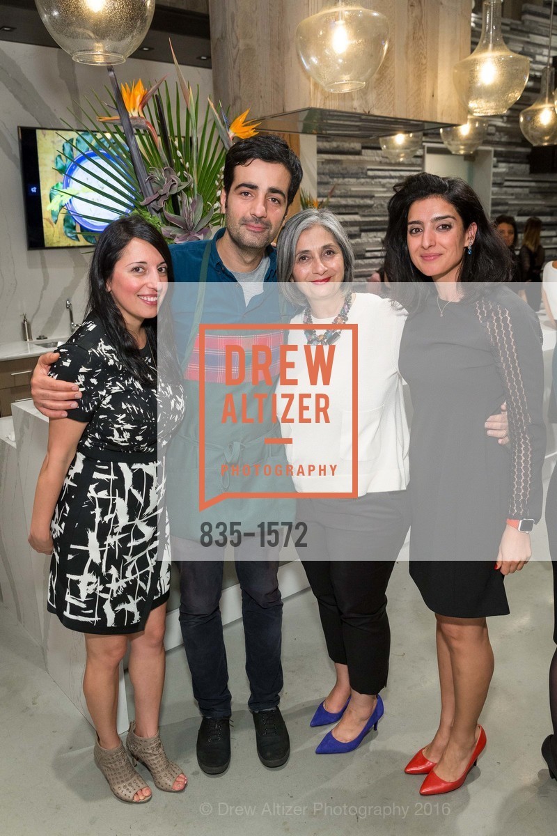 Sepideh Nasiri, Hanif Sadr, Affie Mahini, Mahnaz Milani, Pars Generation+ Election Night Art & Culture Mixer at Cambria Gallery, Cambria Gallery. 2525 Van Ness St, November 8th, 2016, Photo #835-1572 Sepideh Nasiri, Hanif Sadr, Affie Mahini, Mahnaz Milani, Photo #835-1572
