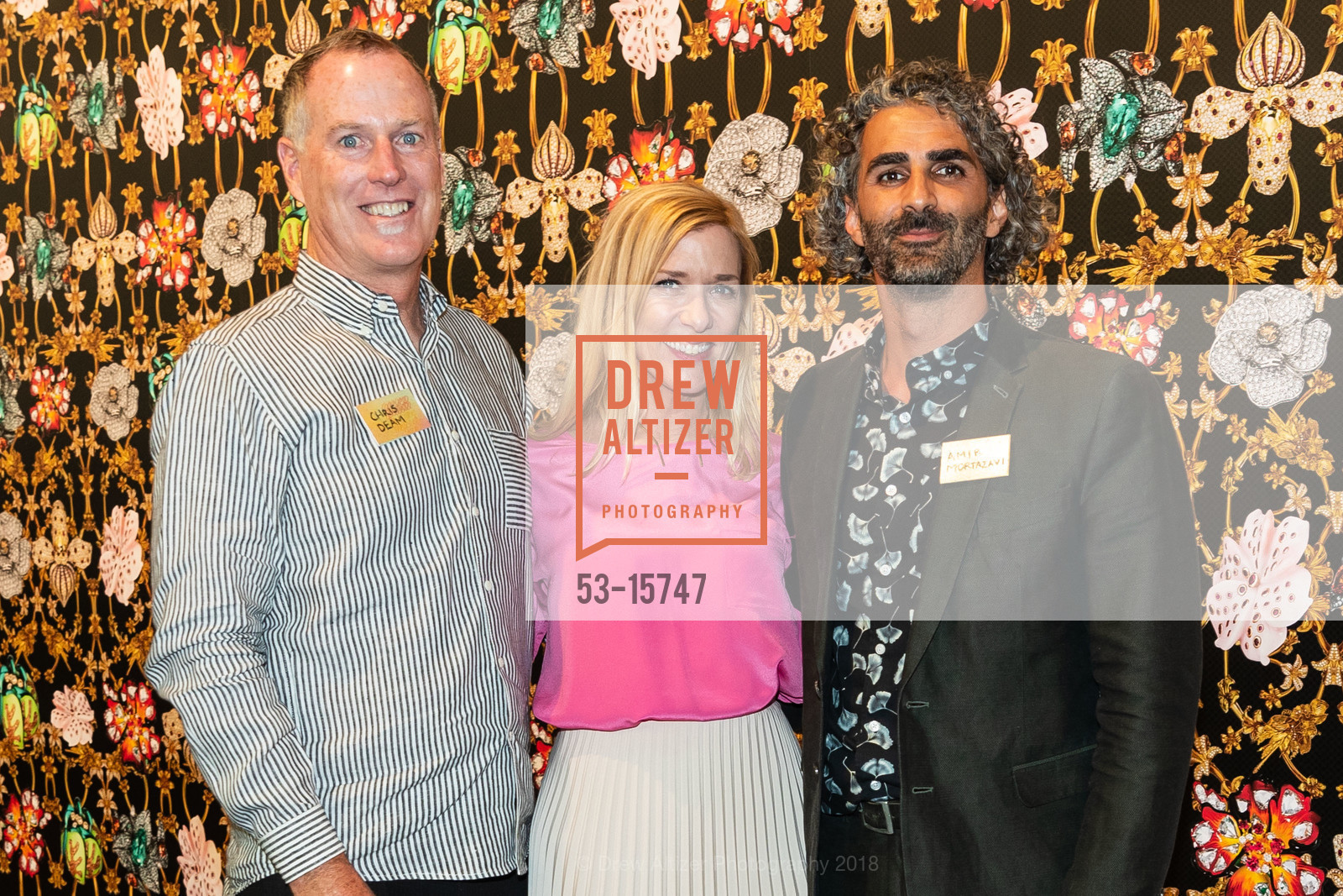 Chris Deam, Lara Deam, Amir Mortazavi, Headlands Art Auction for Benefitting Headlands Center for the Arts 2018, Festival Pavilion, Fort Mason Center for Arts and Culture Landmark Building. C, 2 Marina Blvd, June 6th, 2018, Photo #53-15747 Chris Deam, Lara Deam, Amir Mortazavi, Photo #53-15747