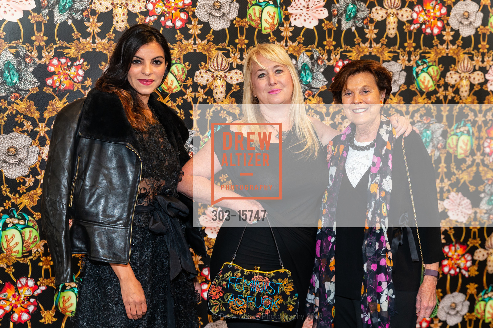 Sonia Marie Edwards, Michele Pred, Mary Robinson, Headlands Art Auction for Benefitting Headlands Center for the Arts 2018, Festival Pavilion, Fort Mason Center for Arts and Culture Landmark Building. C, 2 Marina Blvd, June 6th, 2018, Photo #303-15747 Sonia Marie Edwards, Michele Pred, Mary Robinson, Photo #303-15747