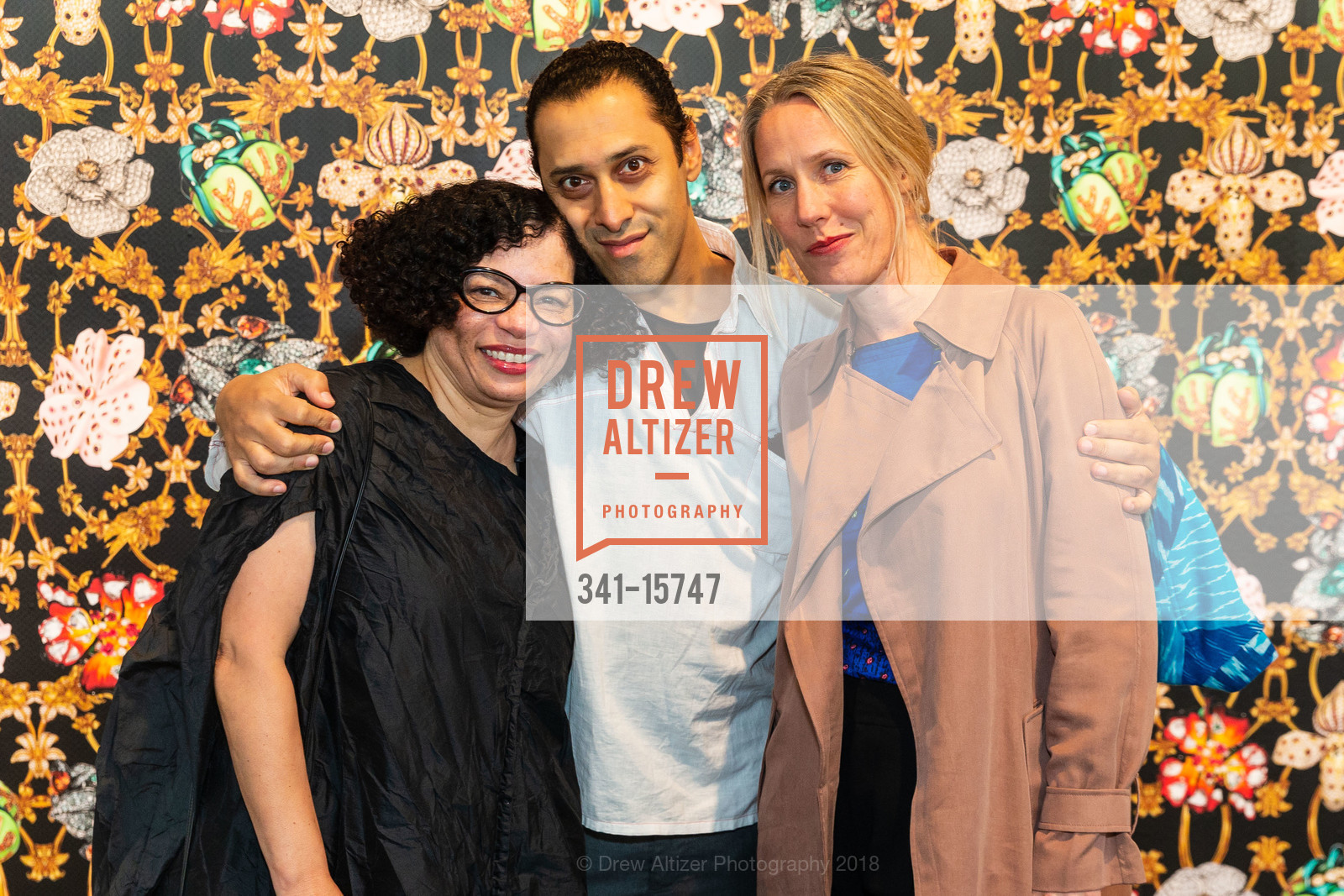 Lava Thomas, Vishal Dar, Awoiska van der Molen, Headlands Art Auction for Benefitting Headlands Center for the Arts 2018, Festival Pavilion, Fort Mason Center for Arts and Culture Landmark Building. C, 2 Marina Blvd, June 6th, 2018, Photo #341-15747 Lava Thomas, Vishal Dar, Awoiska van der Molen, Photo #341-15747