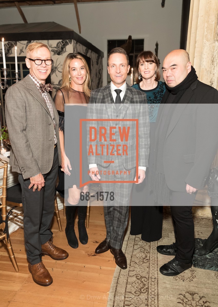 Mish Tworkowski, Hillary Thomas, Ken Fulk, Allison Speer, Andrew Gn, Hillary Thomas and Ken Fulk host a Private Dinner for Andrew Gn and Mish Tworkowski, Ken Fulk's Magic Factory. 310 7th Street, November 9th, 2016, Photo #68-1578 Mish Tworkowski, Hillary Thomas, Ken Fulk, Allison Speer, Andrew Gn, Photo #68-1578