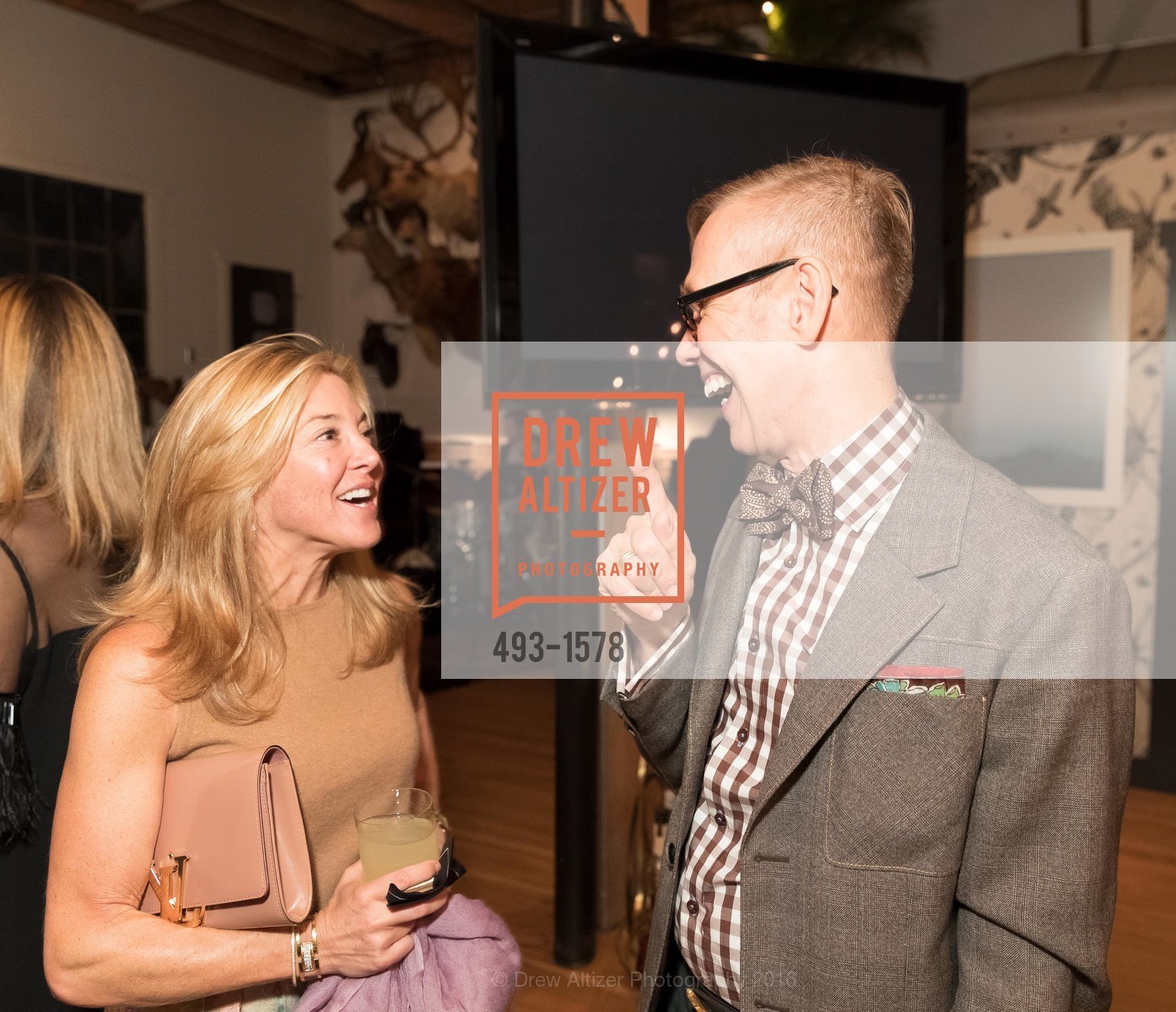 Kathryn Lasater, Mish Tworkowski, Hillary Thomas and Ken Fulk host a Private Dinner for Andrew Gn and Mish Tworkowski, Ken Fulk's Magic Factory. 310 7th Street, November 9th, 2016, Photo #493-1578 Kathryn Lasater, Mish Tworkowski, Photo #493-1578