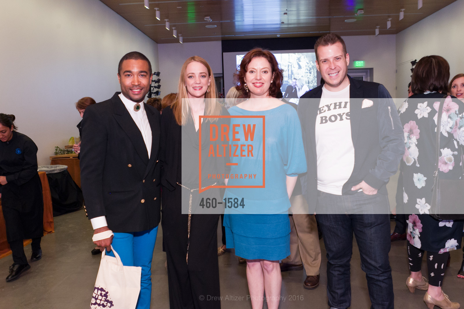 Trey Borden, Allison Joy, Rachel Teagle, Justin Knighten, Director's Debut, Manetti Shrem Museum of Art. Old Davis Road at Alumni Lane, November 12th, 2016, Photo #460-1584 Trey Borden, Allison Joy, Rachel Teagle, Justin Knighten, Photo #460-1584