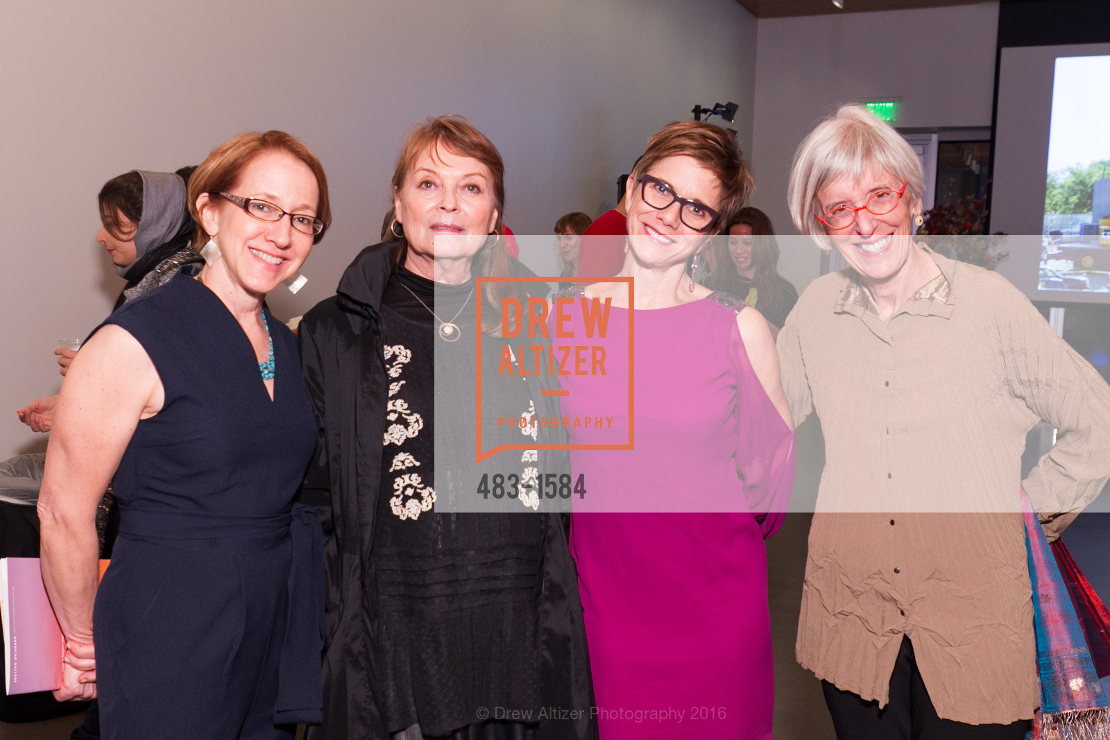 Sarah Teagle, Twila Thiebaud, Dorsey Griffith, Gina Werfel, Director's Debut, Manetti Shrem Museum of Art. Old Davis Road at Alumni Lane, November 12th, 2016, Photo #483-1584 Sarah Teagle, Twila Thiebaud, Dorsey Griffith, Gina Werfel, Photo #483-1584