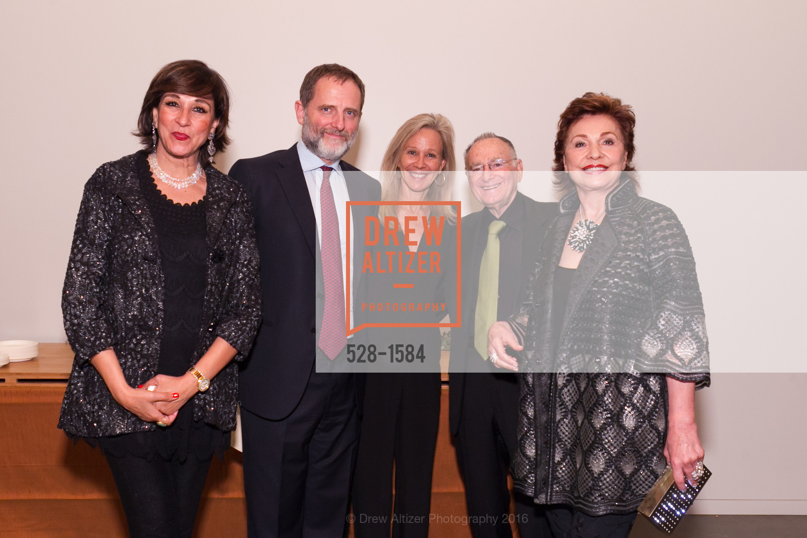 Teji Singh, Stefano Aluffi, Emily Smith, Jan Shrem, Maria Manetti Shrem, Director's Debut, Manetti Shrem Museum of Art. Old Davis Road at Alumni Lane, November 12th, 2016, Photo #528-1584 Teji Singh, Stefano Aluffi, Emily Smith, Jan Shrem, Maria Manetti Shrem, Photo #528-1584