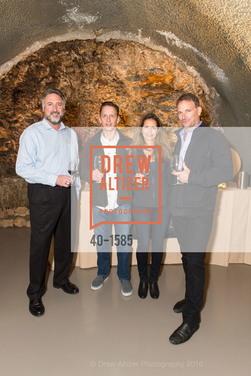 Michael Beaulac, David Commins, Kat Knudsen, Kit Knudsen, Celebration Launch Cellar 47, Pine Ridge Vineyards. 5901 Silverado Trail, November 13th, 2016, Photo #40-1585 Michael Beaulac, David Commins, Kat Knudsen, Kit Knudsen, Photo #40-1585