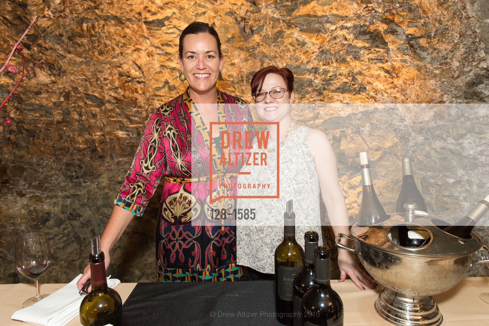 Carolyn Free, Meredith Gibbs, Celebration Launch Cellar 47, Pine Ridge Vineyards. 5901 Silverado Trail, November 13th, 2016, Photo #128-1585 Carolyn Free, Meredith Gibbs, Photo #128-1585