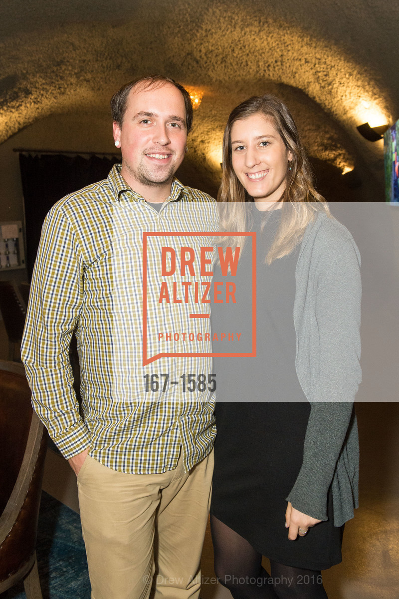 Justin Wolfe, Kira Cooper, Celebration Launch Cellar 47, Pine Ridge Vineyards. 5901 Silverado Trail, November 13th, 2016, Photo #167-1585 Justin Wolfe, Kira Cooper, Photo #167-1585