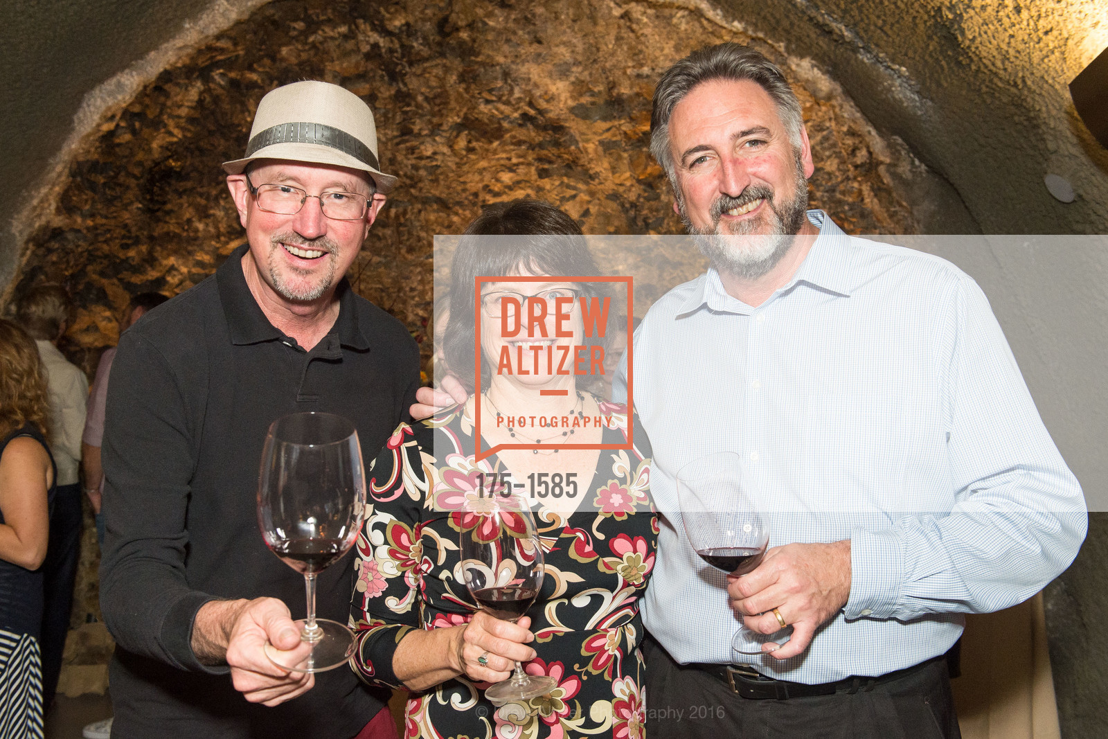 Jack Marx, Patsy McGaughy, Michael Beaulac, Celebration Launch Cellar 47, Pine Ridge Vineyards. 5901 Silverado Trail, November 13th, 2016, Photo #175-1585 Jack Marx, Patsy McGaughy, Michael Beaulac, Photo #175-1585