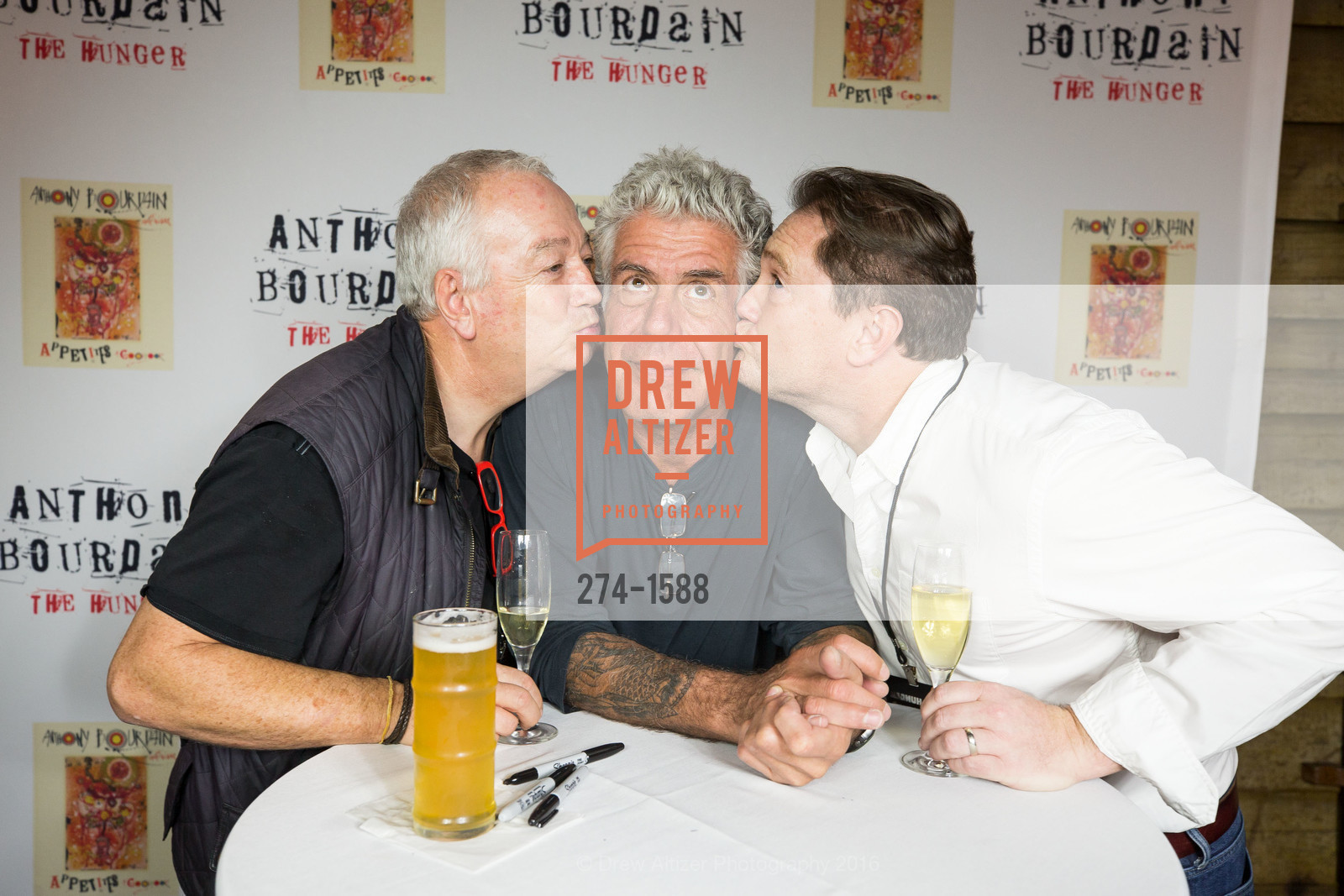 Anthony Bourdain, Liam Mayclem, Tonga Room Hosts Anthony Bourdain The Hunger Tour VIP Meet & Greet, Fairmont, Tonga Room, November 16th, 2016, Photo #274-1588 Anthony Bourdain, Liam Mayclem, Photo #274-1588