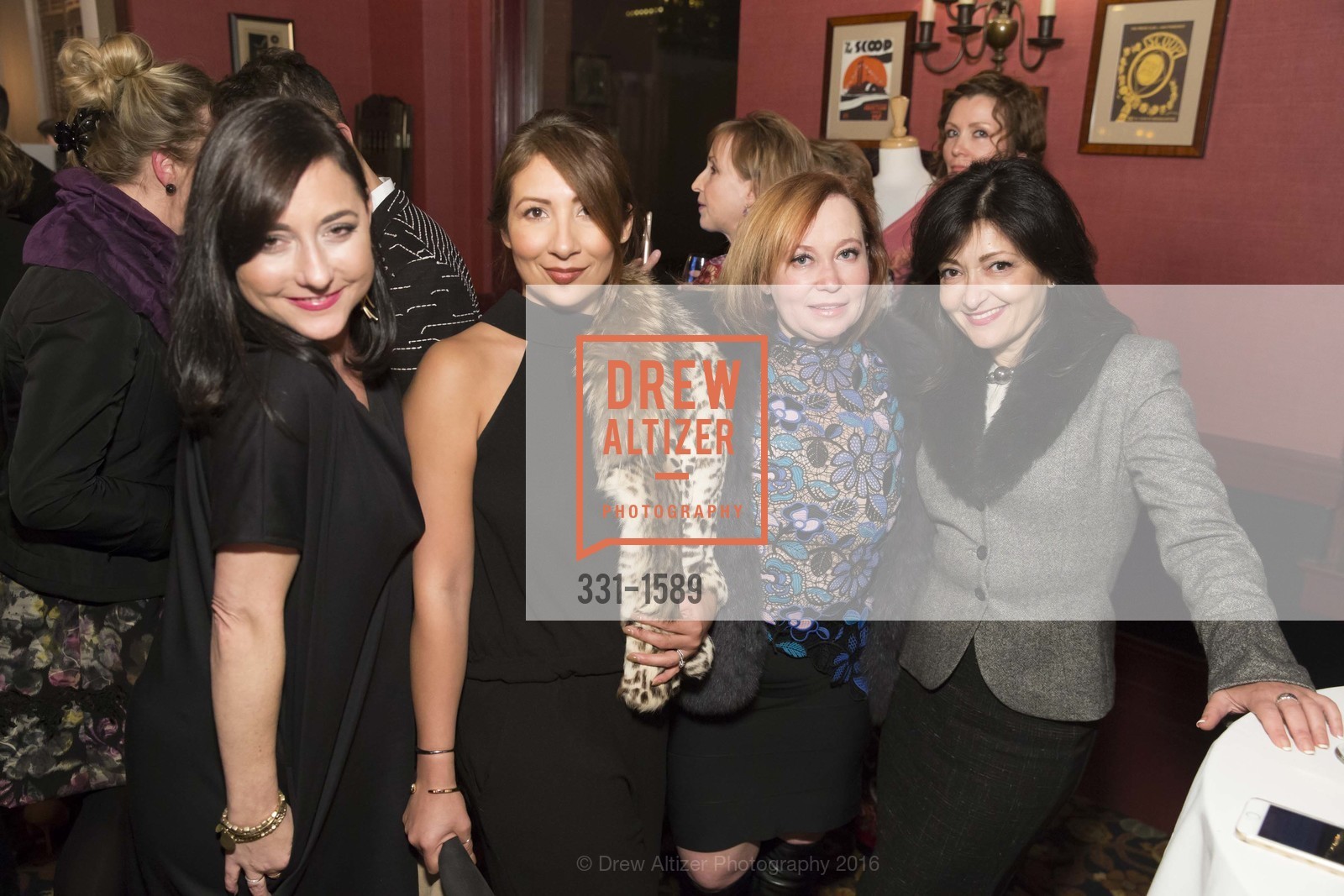 Jamie Pearce, Anita Drew, Julie Butenko, Vasily Vein Fashion Show, The University Club of San Francisco. 800 Powell St, November 17th, 2016, Photo #331-1589 Jamie Pearce, Anita Drew, Julie Butenko, Photo #331-1589