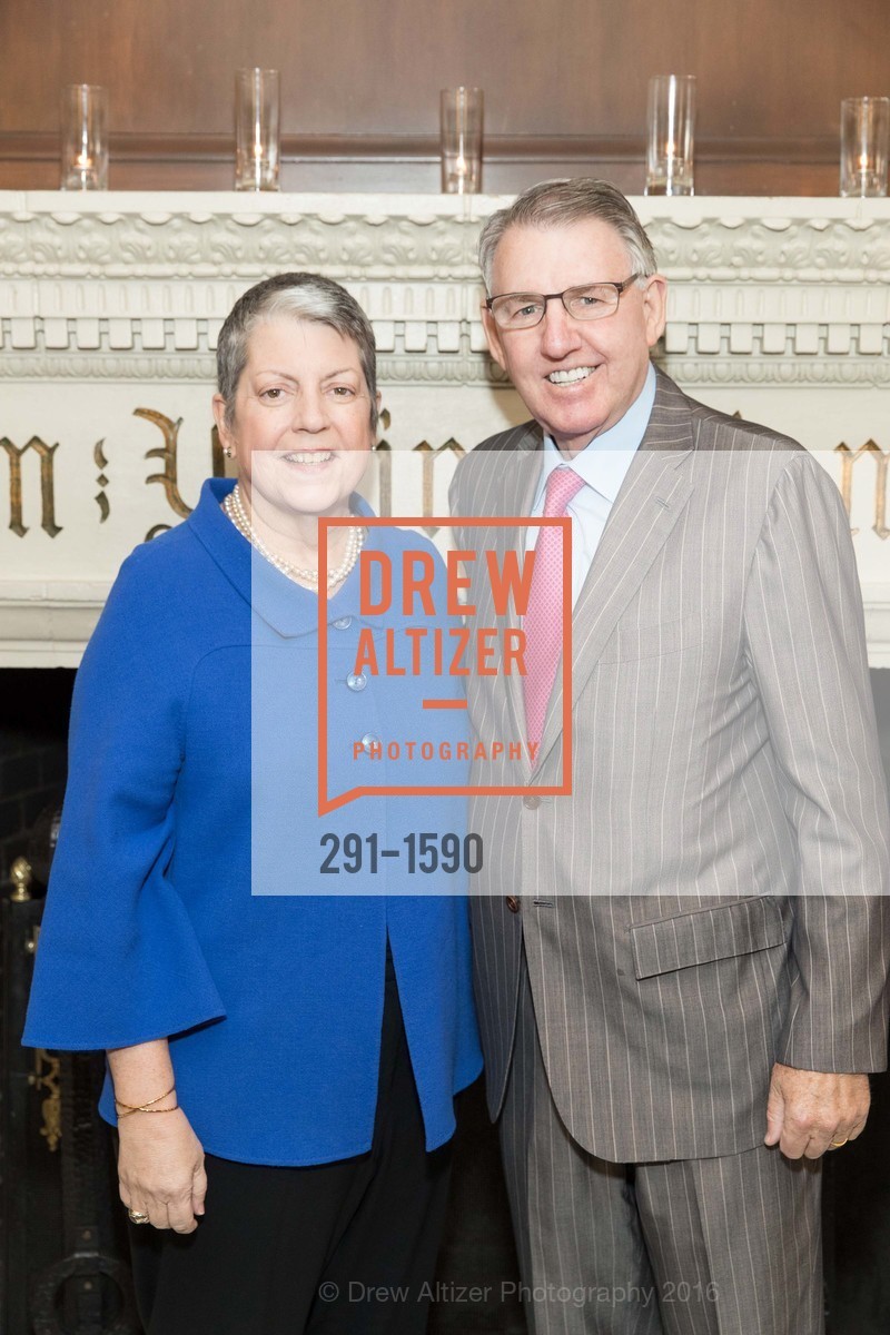 Janet Napolitano, Clint Reilly, Jim Herbert, BAY SCHOLARS Thanksgiving Luncheon, Merchant's Exchange Building, Julia Morgan Ballroom. 465 California St, November 18th, 2016, Photo #291-1590 Janet Napolitano, Clint Reilly, Jim Herbert, Photo #291-1590