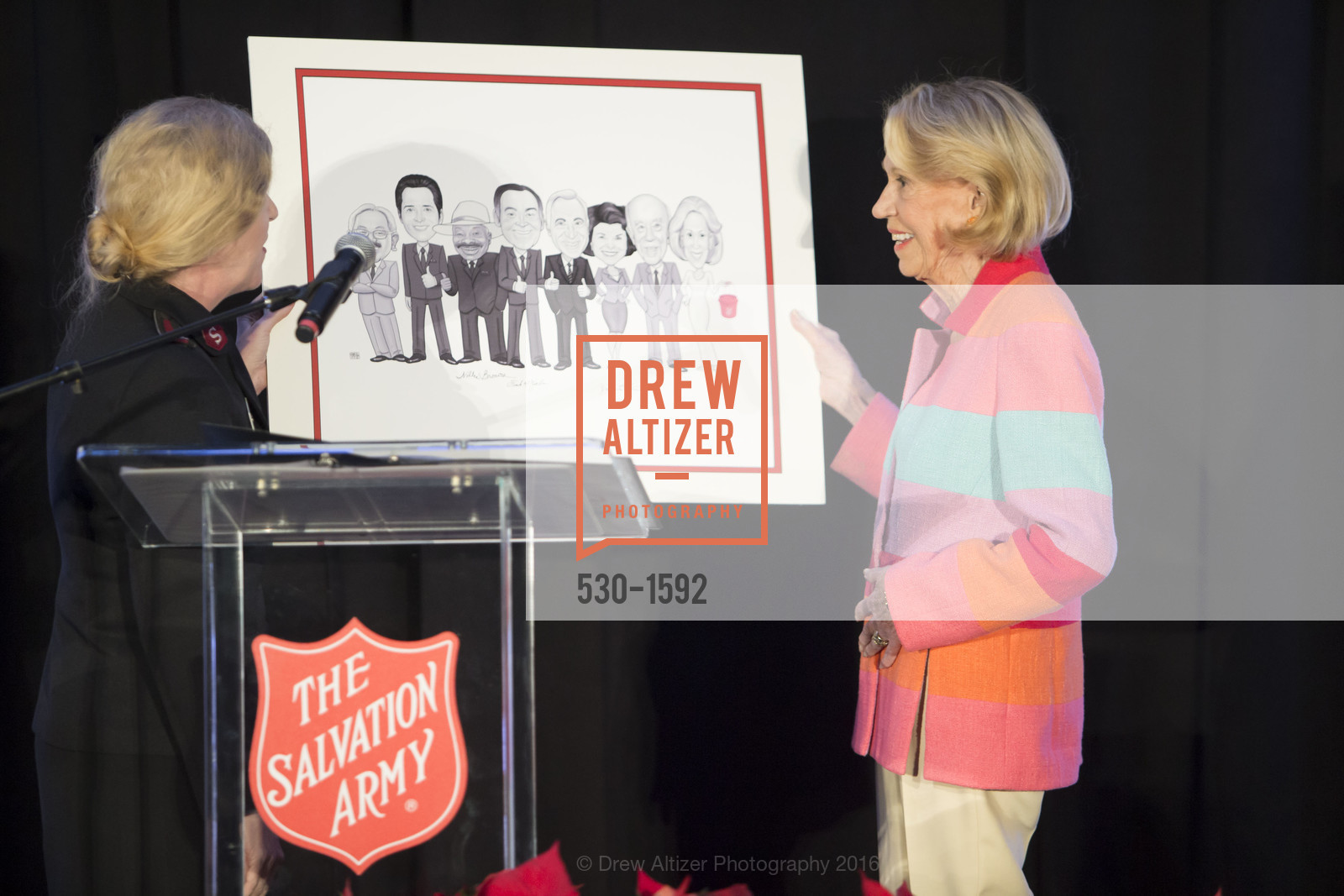 Cindy Foley, Charlotte Shultz, The Salvation Army's 13th Annual Holiday Luncheon, Salvation Army KROC center. 240 Turk St., San Francisco, CA 94102, November 17th, 2016, Photo #530-1592 Cindy Foley, Charlotte Shultz, Photo #530-1592