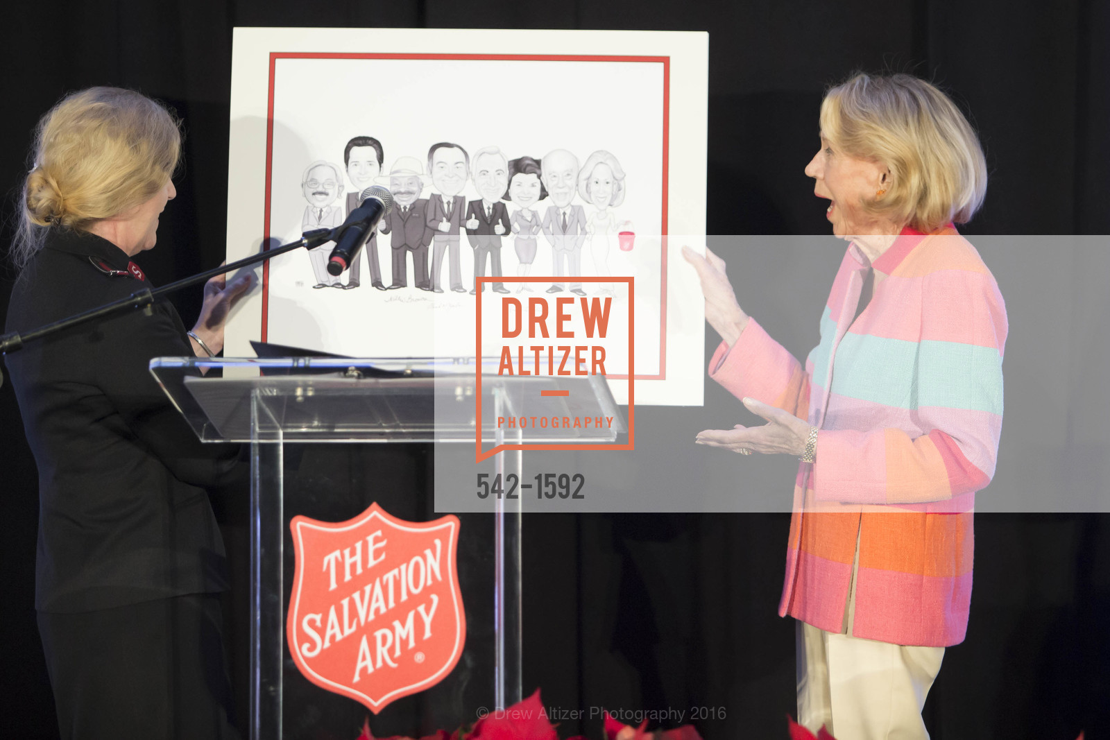 Cindy Foley, Charlotte Shultz, The Salvation Army's 13th Annual Holiday Luncheon, Salvation Army KROC center. 240 Turk St., San Francisco, CA 94102, November 17th, 2016, Photo #542-1592 Cindy Foley, Charlotte Shultz, Photo #542-1592